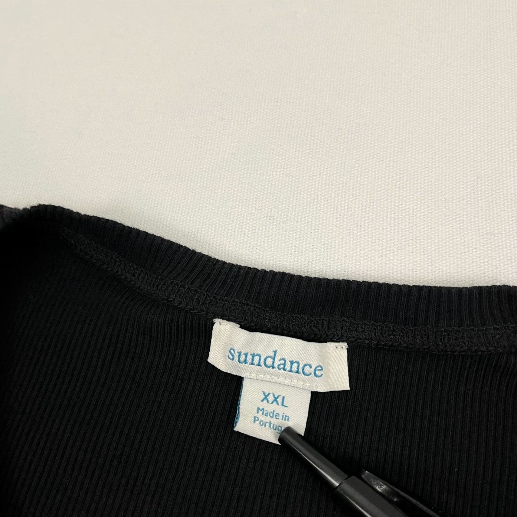 Vintage Sundance Shirt Womens Large Black Thermal Waffle Knit 1/2 Sleeve Layering Blouse Size L / US 10 / IT 46 - 2 Thumbnail