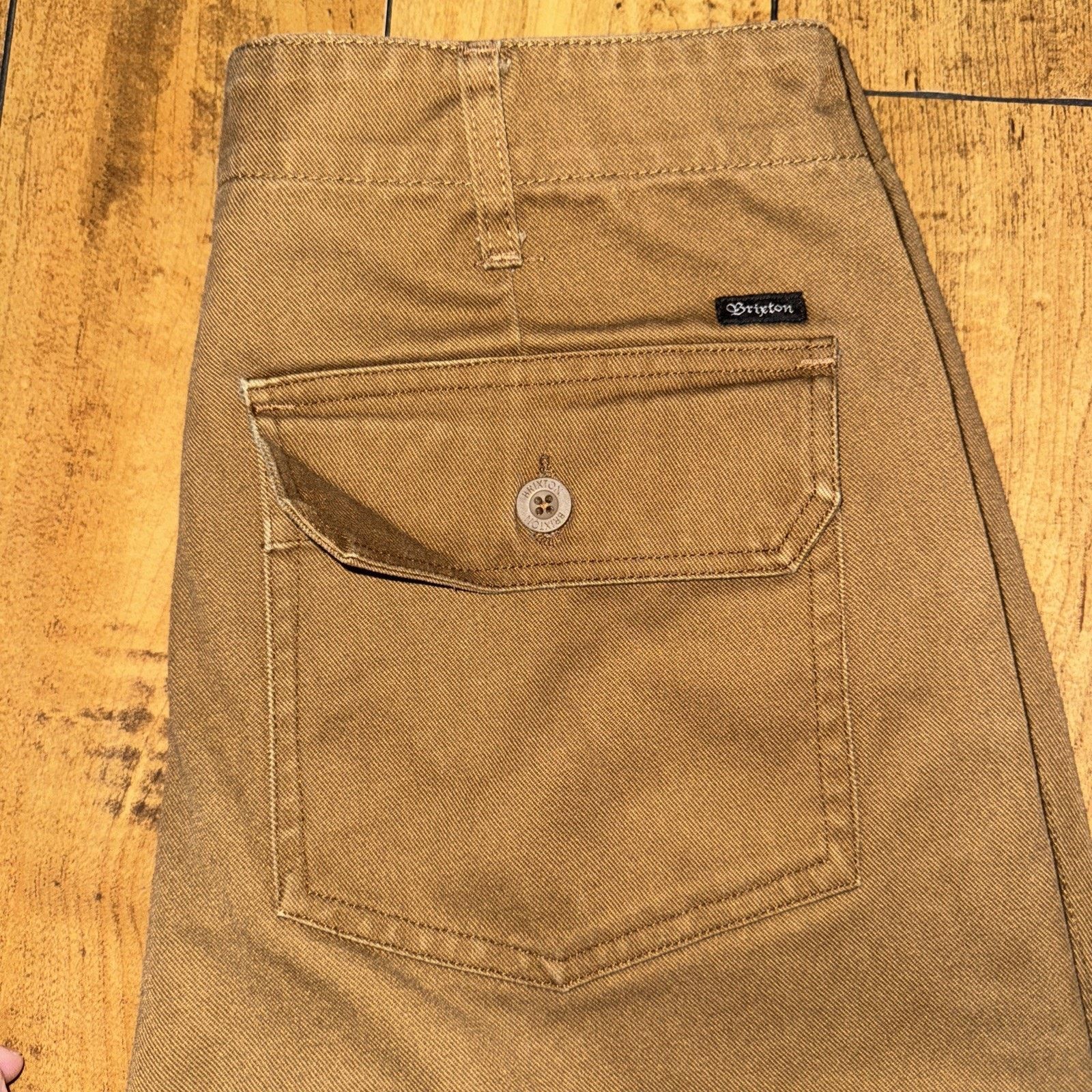 Brixton × Vintage Brixton Canvas Utility Pants Brown 30x30 Size US 30 / EU 46 - 2 Thumbnail
