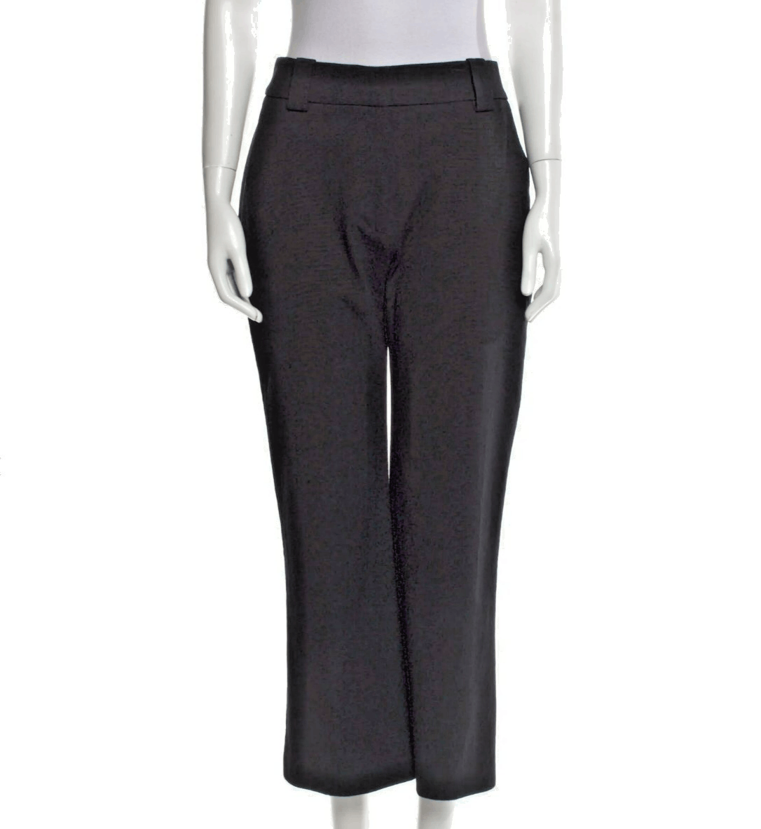 TOVE Tove Simone Black Wide Leg Pants Sz 38/6 | Cropped High Ris Size 28" / US 6 / IT 42 - 1 Thumbnail