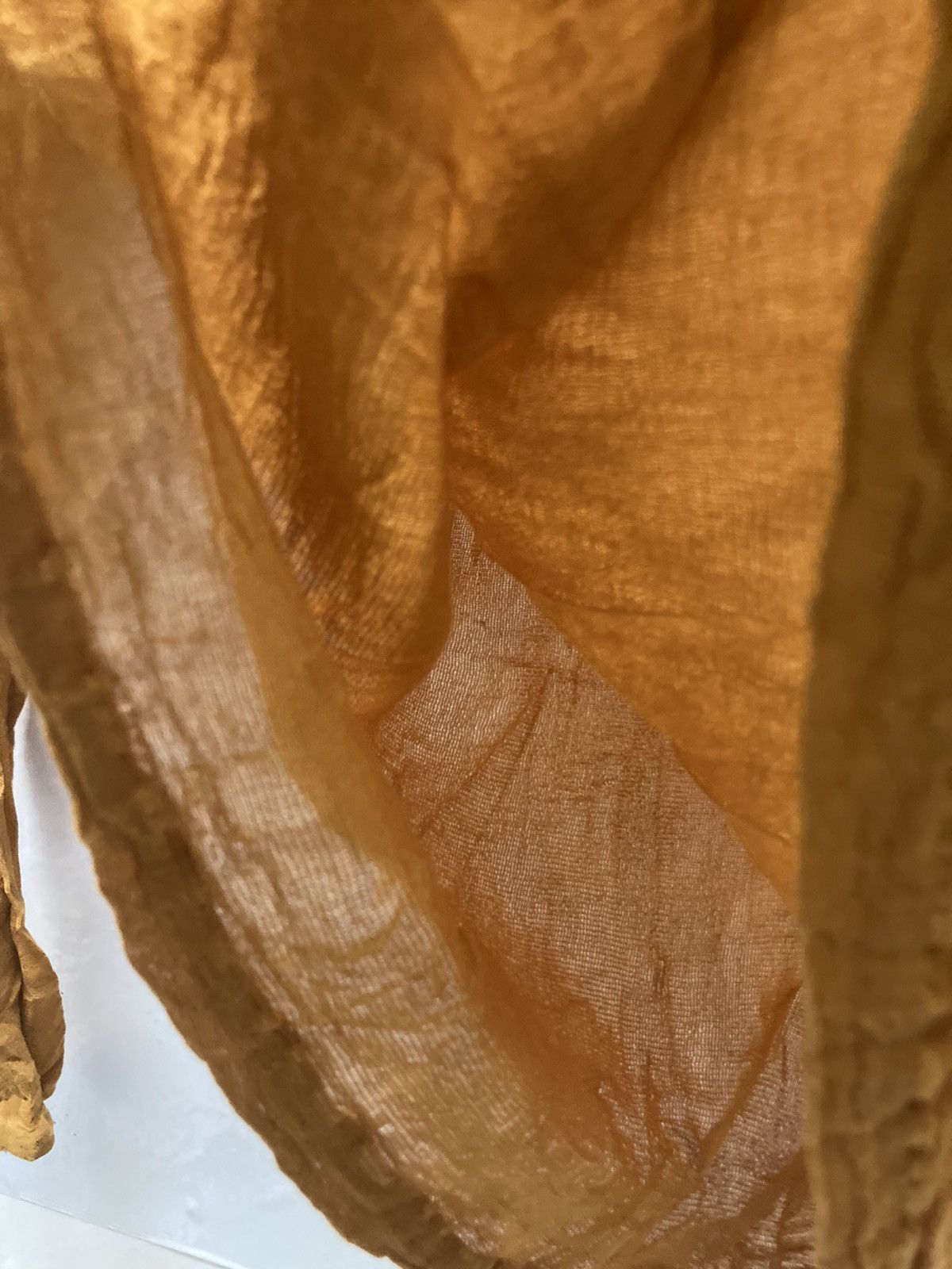 Designer × Issey Miyake × Japanese Brand ISSEY MIYAKE Permanente Brown Pleats High Neck Long Sleeve Size S / US 4 / IT 40 - 14 Thumbnail