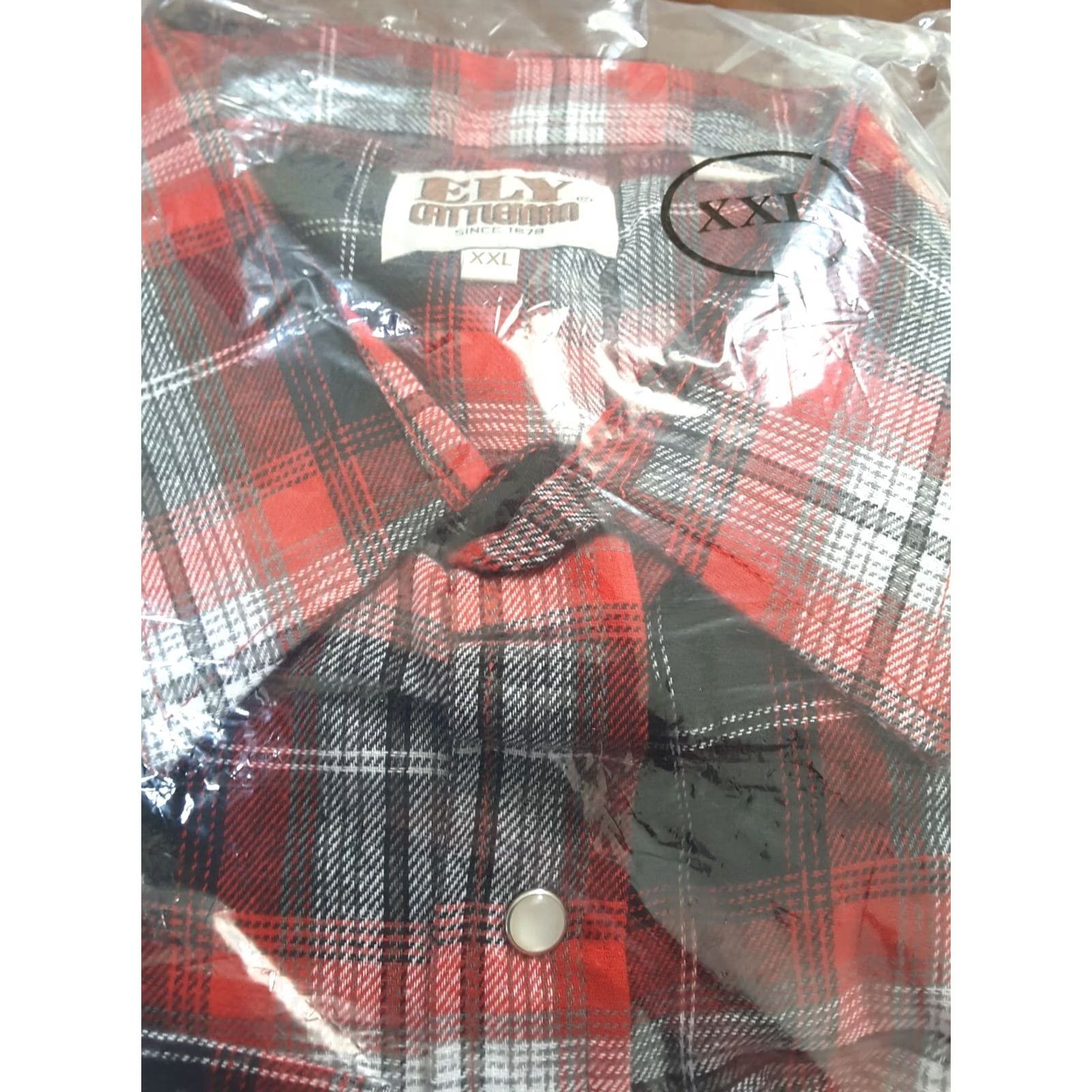 Vintage VINTAGE Ely Cattleman Men’s Long Sleeve Western Flannel Red Plaid Size 2XL Shirt Mens Regular Red Plaid Western 2XL Button-Up Size US XXL / EU 58 / 5 - 3 Thumbnail