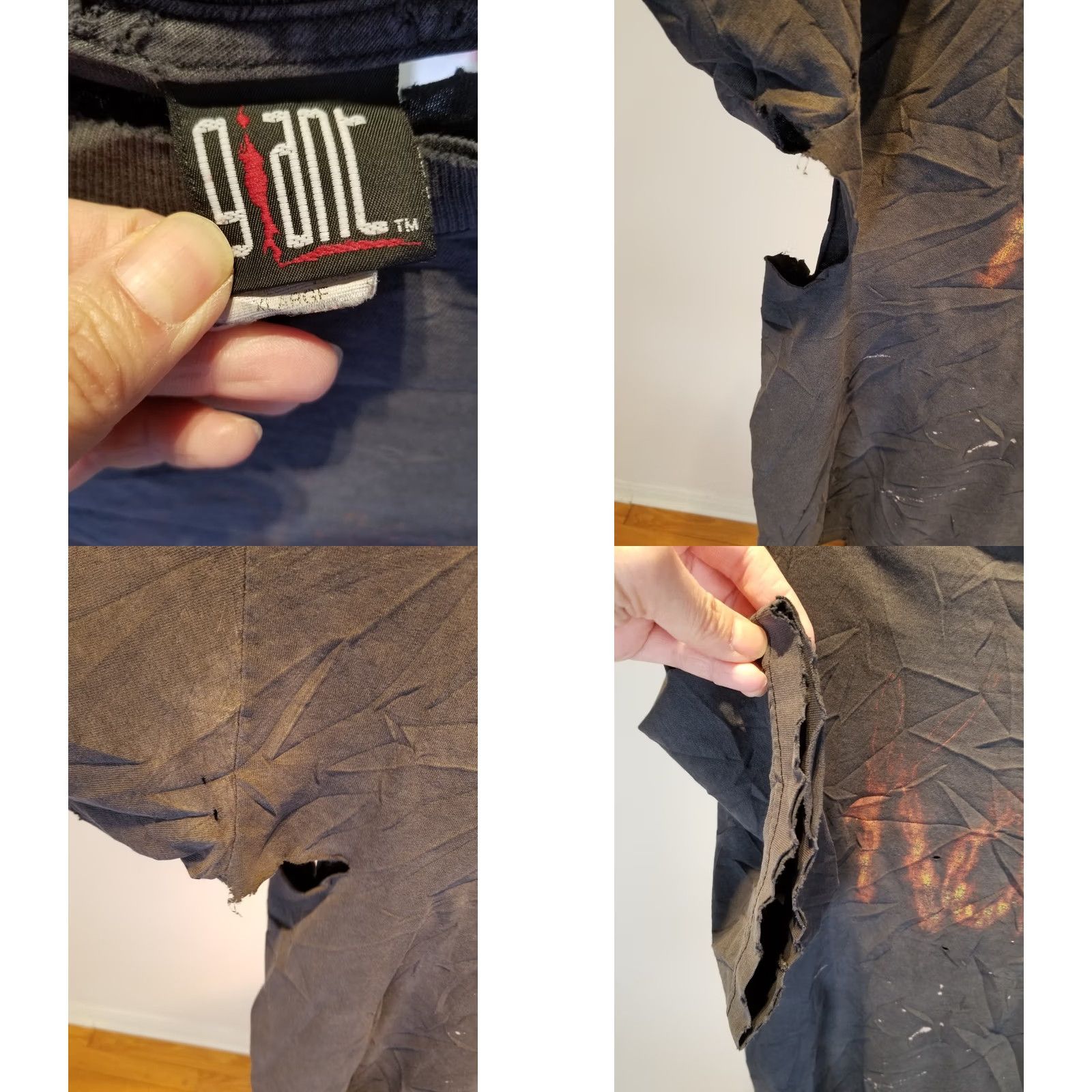 Vintage VINTAGE KORN HEAVY METAL DISTRESSED GIANT TAG T-SHIRT SZ XLARGE Shirt Mens XL Black 90s Reactivity Size US XL / EU 56 / 4 - 8 Thumbnail
