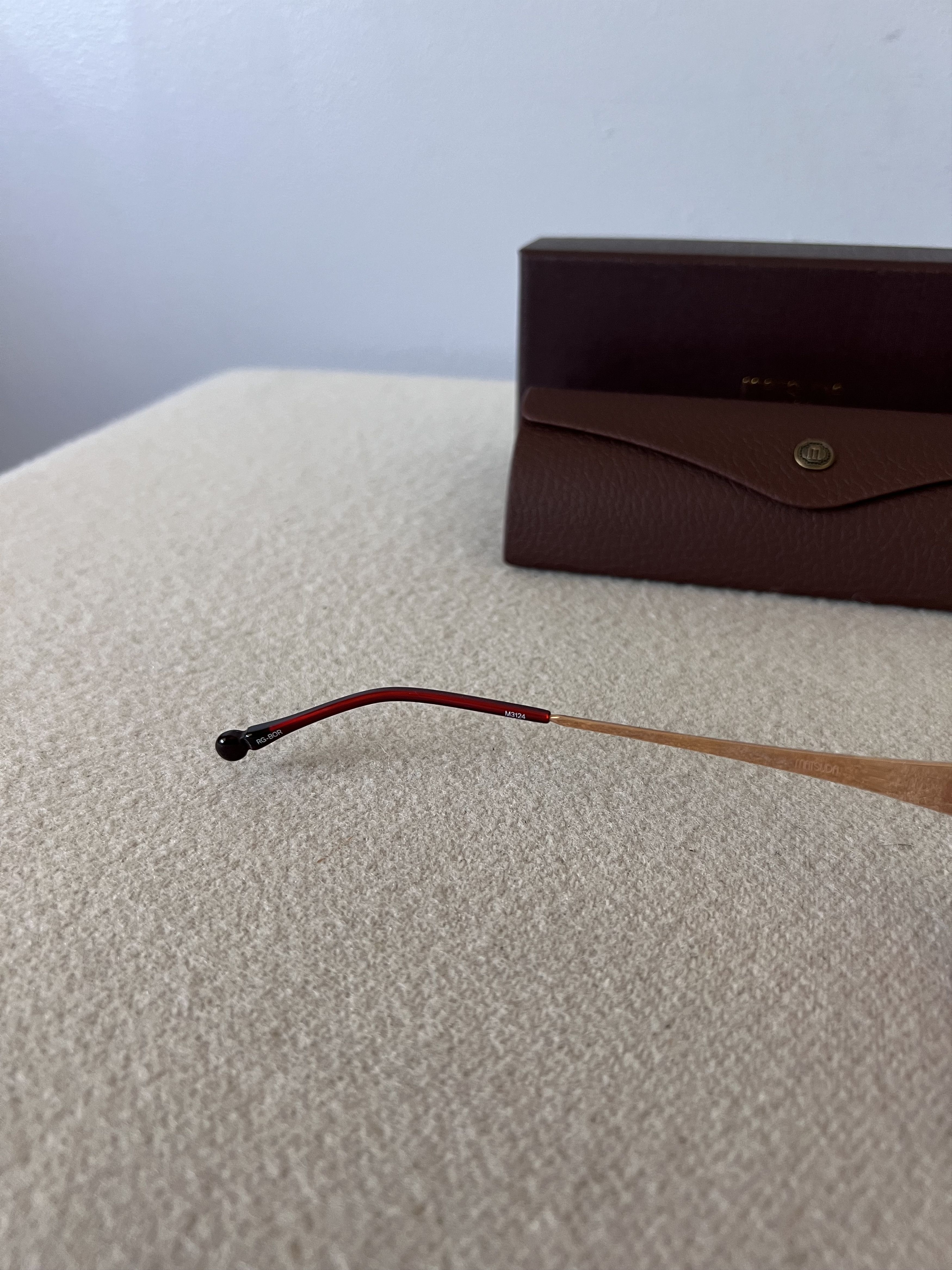 Matsuda Matsuda M3124 Rectangle Sunglasses in Rose Gold Size ONE SIZE - 6 Thumbnail