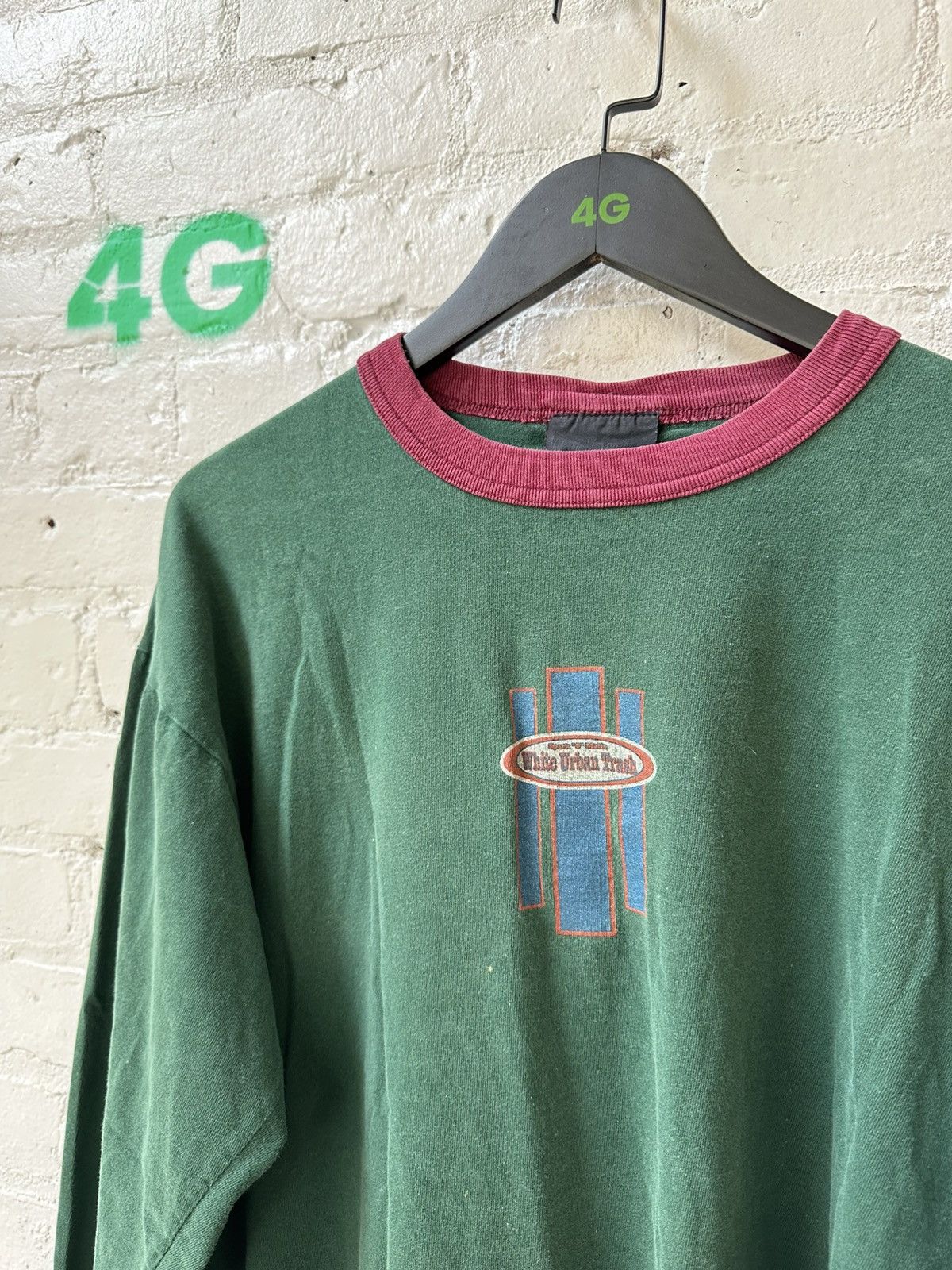 Vintage WHITE URBAN TRASH VINTAGE LONG SLEEVE Size US XL / EU 56 / 4 - 2 Thumbnail