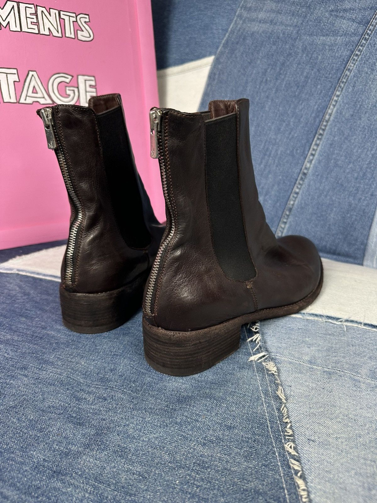 Officine Creative Officine Creative Chelsea Ankle Boots Brown Leather Zip Size US 7 / IT 37 - 5 Thumbnail