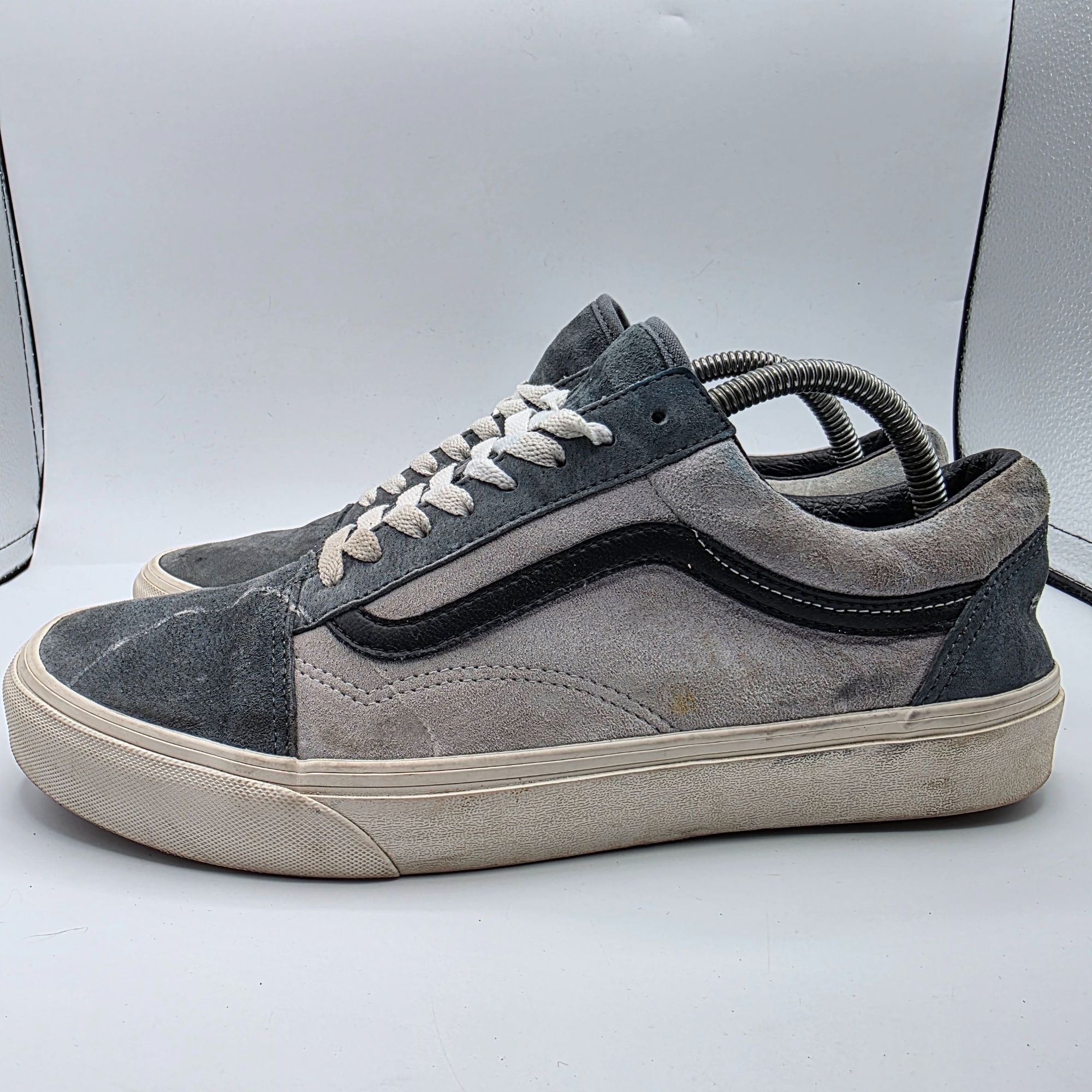 Vans VANS Old Skool Low Pig Suede Mens Size 10.5 Gray Utility Tur Size US 10.5 / EU 43-44 - 13 Thumbnail