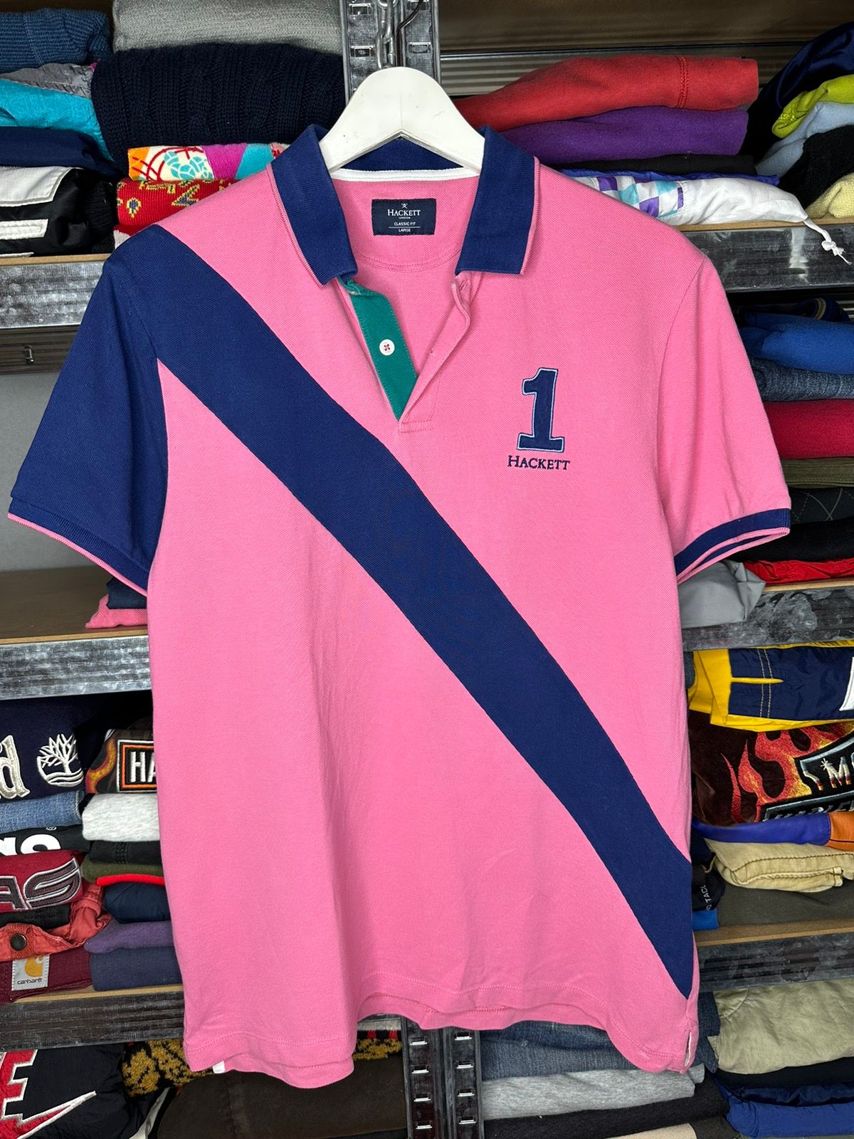 Pre-owned Hackett London 1 Polo Shirt In Pink