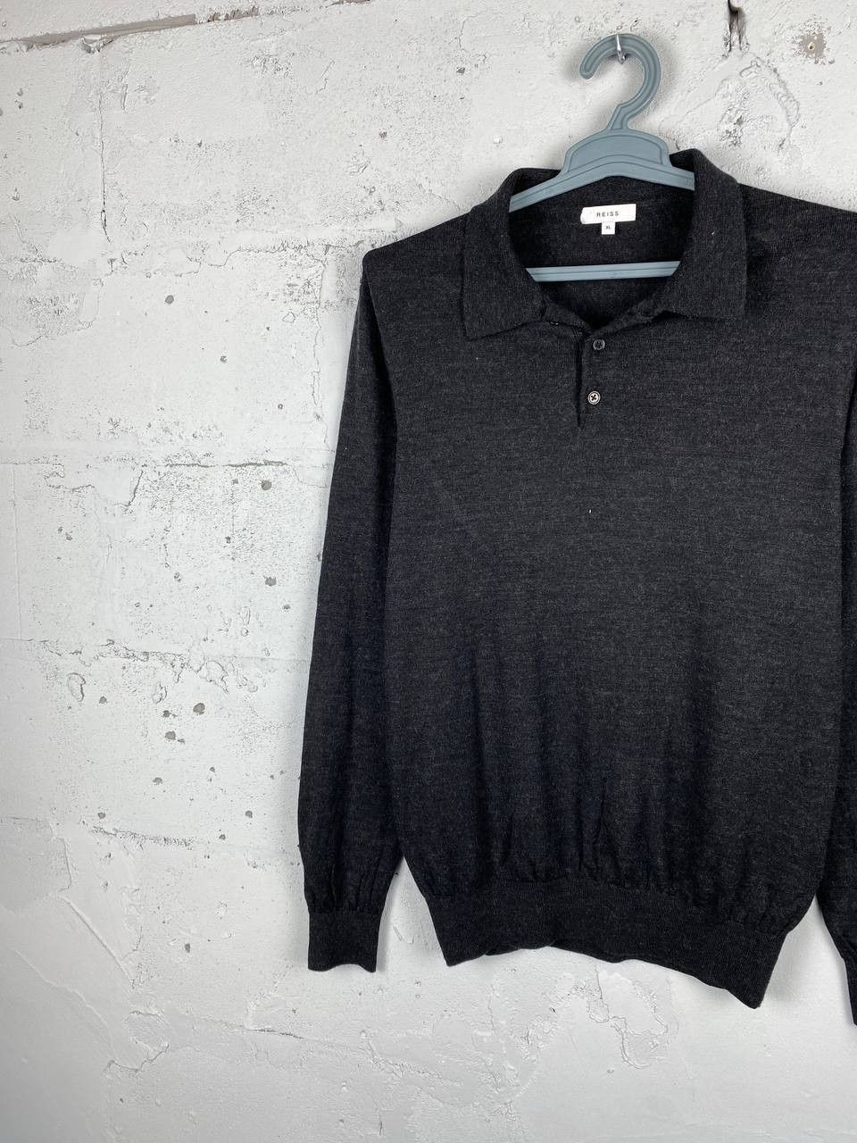 Designer × Reiss Reiss Pure Wool LS Polo Sweater Rugby Size XL Size US XL / EU 56 / 4 - 2 Thumbnail