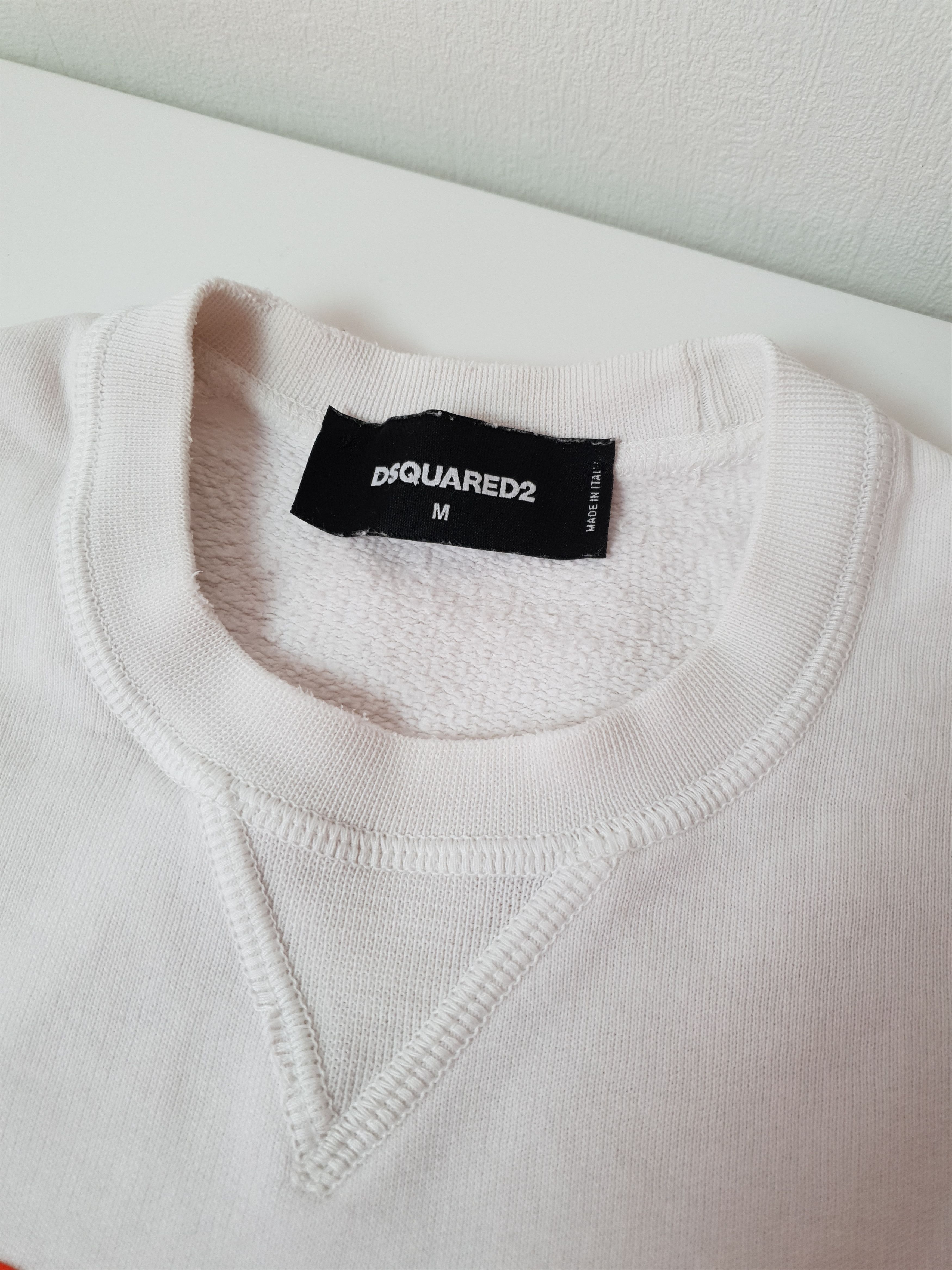Dsquared2 Dsquared2 Sweatshirt White Hoodie Size M Made in Italy Size US M / EU 48-50 / 2 - 13 Thumbnail