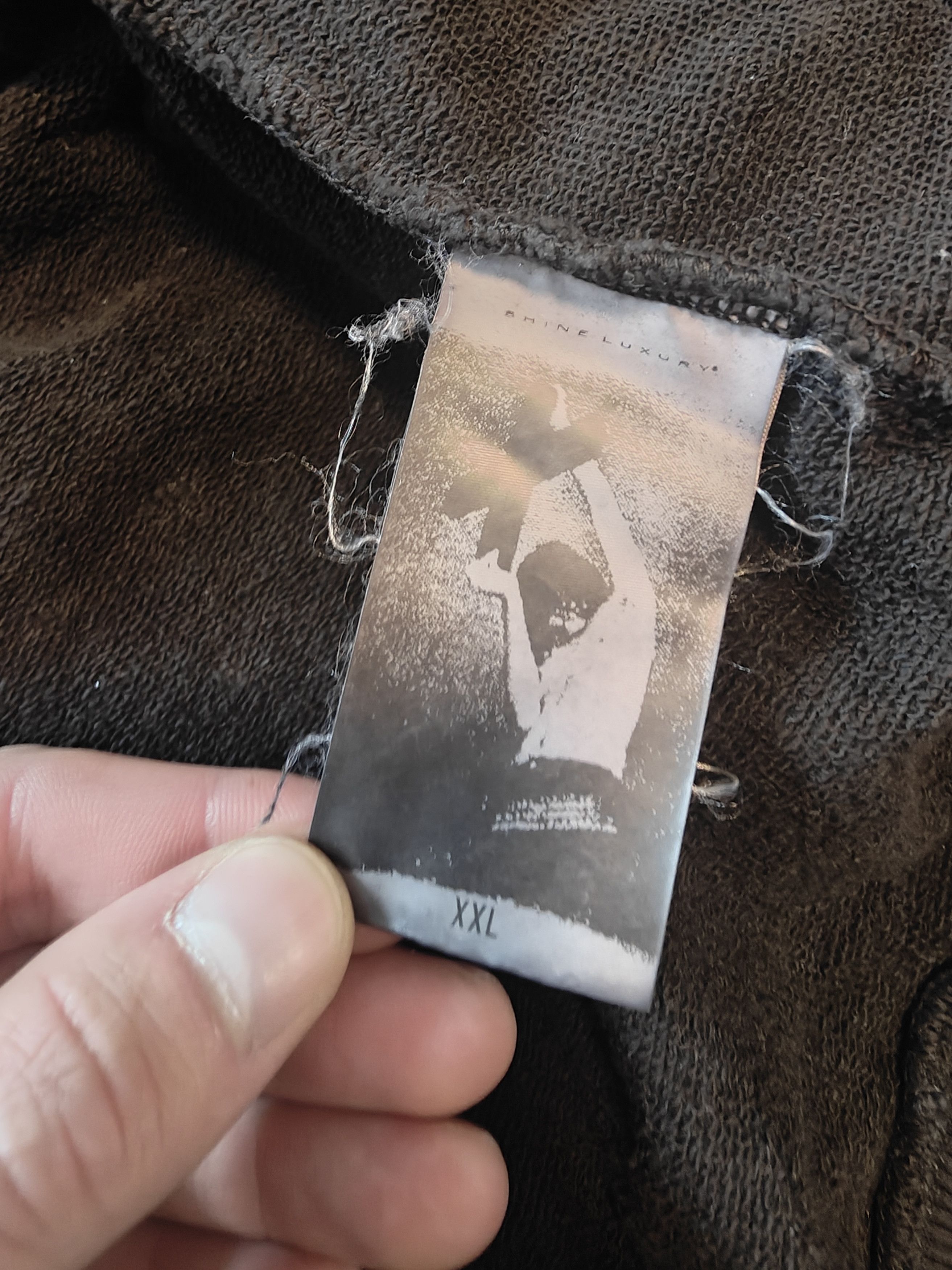 SHINE LUXURY Shine luxury golucida Distressed Cargo hoodie Size US XXL / EU 58 / 5 - 5 Thumbnail