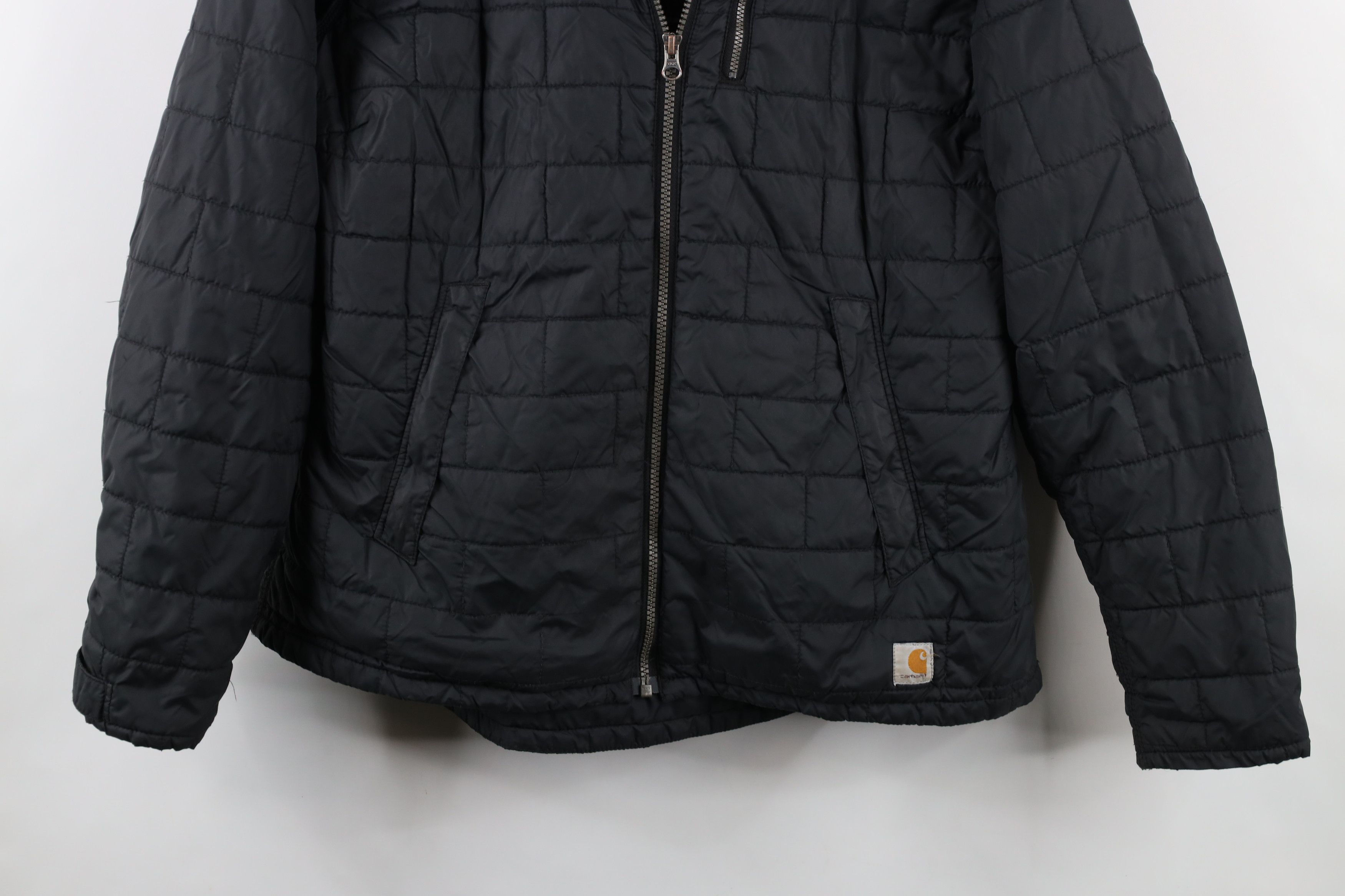 Carhartt × Vintage Vintage Y2K Carhartt Flannel Lined Quilted Puffer Jacket Size L / US 10 / IT 46 - 3 Thumbnail