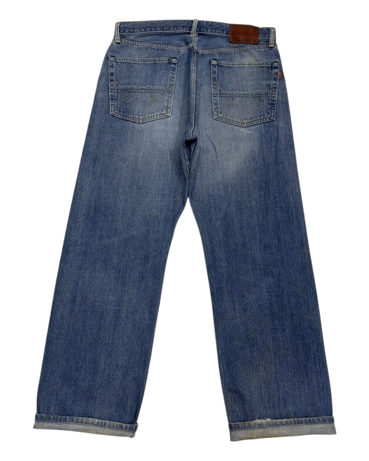 Edwin × Undercover DISTRESSED DENIM EDWIN 505x SELVEDGE BAGGY JEANS UNDERCOVER Size US 33 - 2 Thumbnail