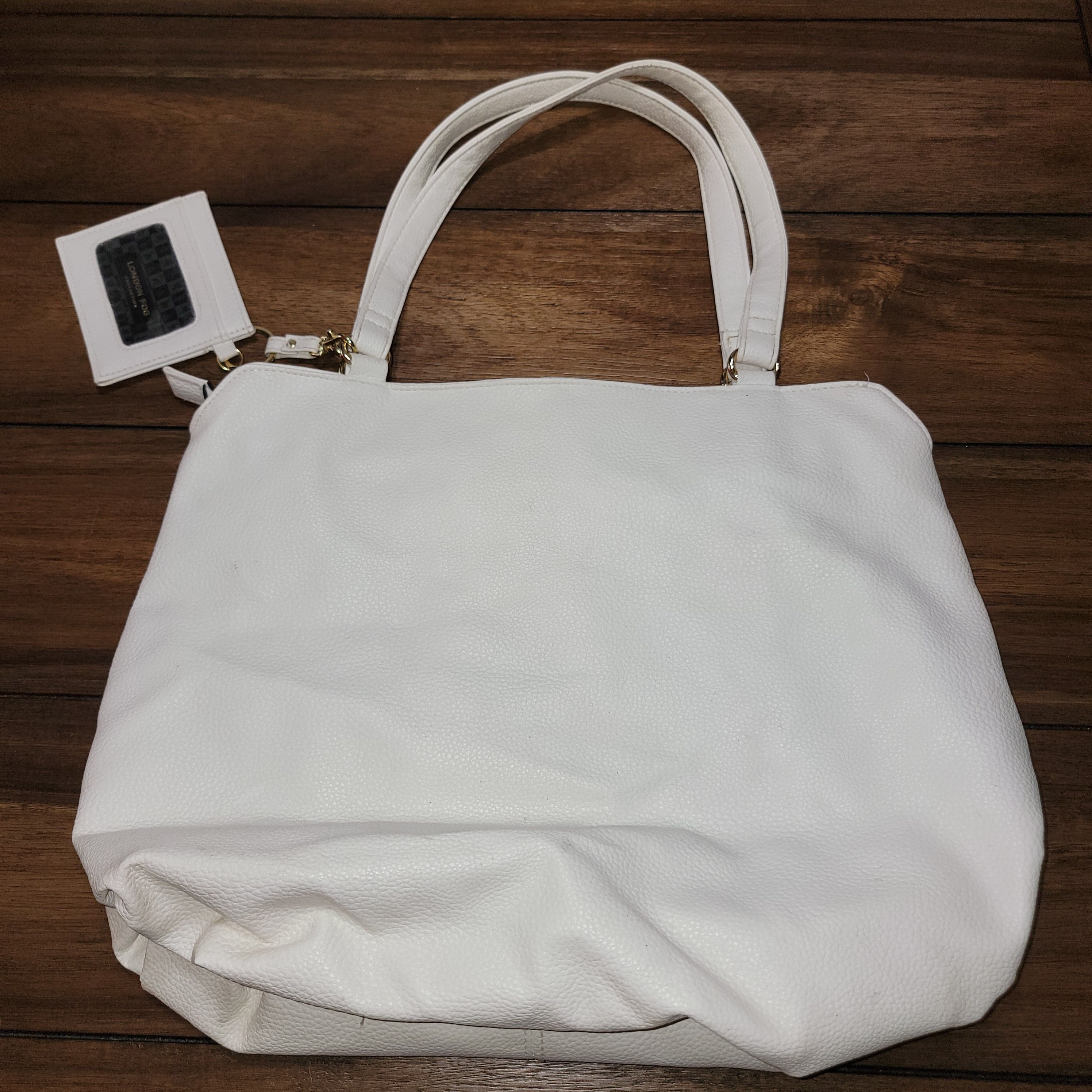London Fog London Fog Collection Large White Shoulder Bag / Purse Size ONE SIZE - 3 Thumbnail