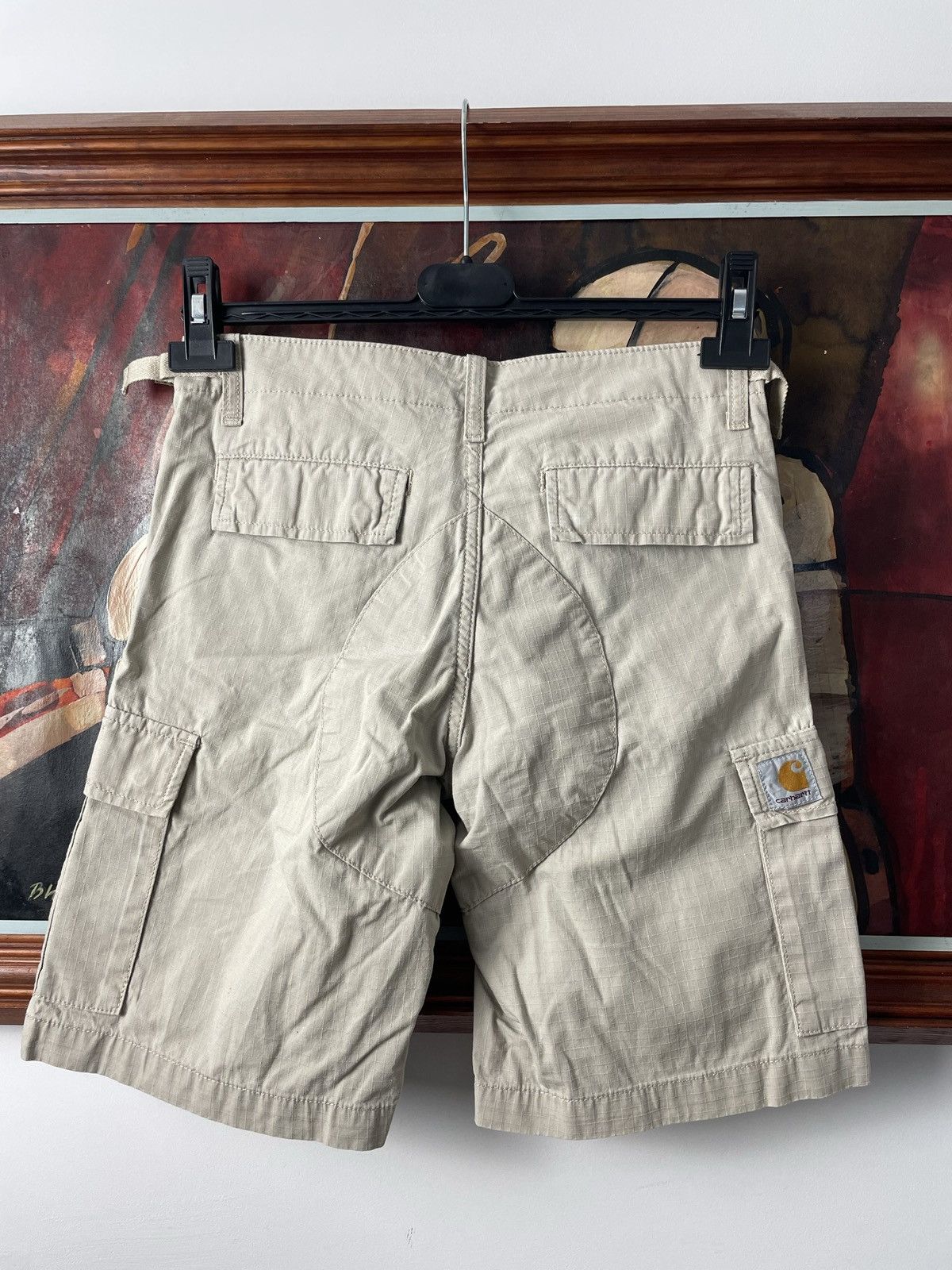 Carhartt Rare Vintage Carhartt Aviation Bermuda Beige Cargo Shorts Size US 26 / EU 42 - 1 Thumbnail