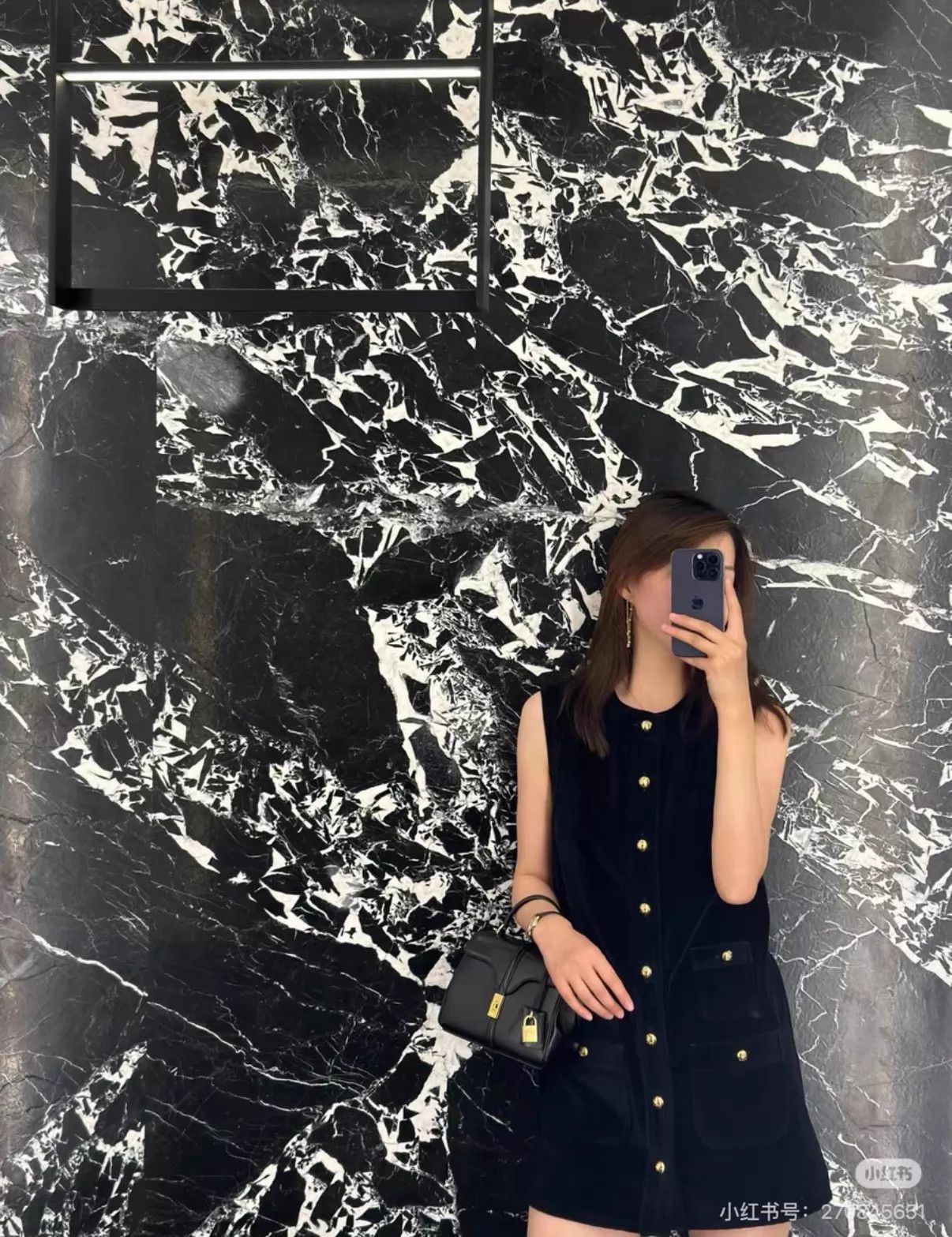 Celine New Celine Black Velvet Dress Size S Gold Hardware Size S / US 4 / IT 40 - 6 Thumbnail