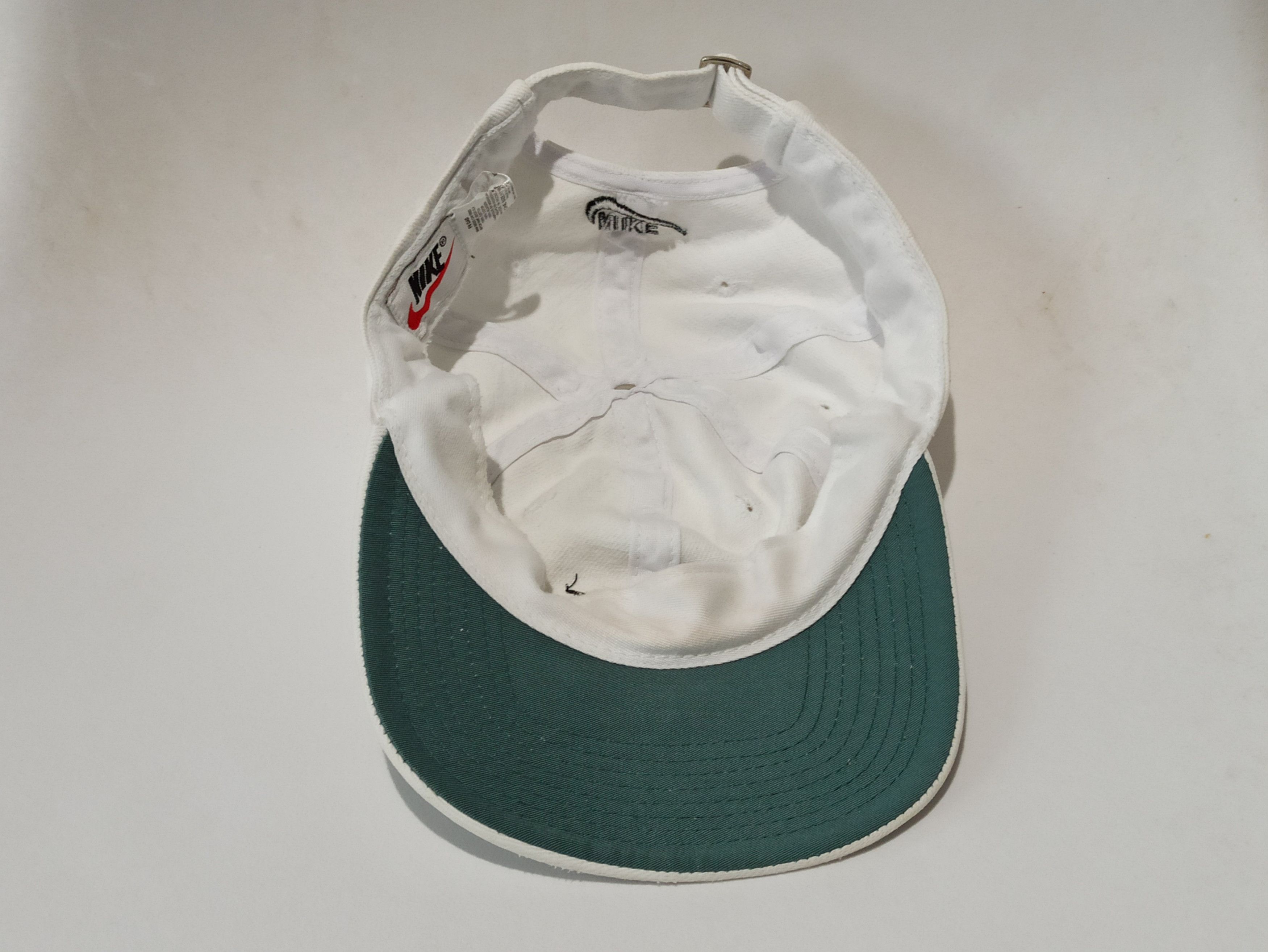 Nike Nike Vintage 90s White Strapback Embroidered Swoosh Logo Size ONE SIZE - 4 Thumbnail