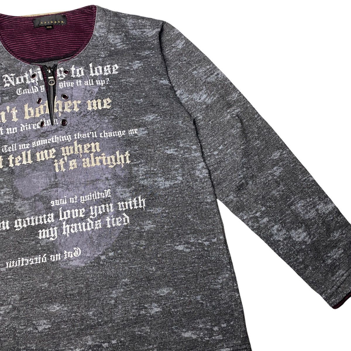 If Six Was Nine 2000's Spinash Poem Double Layer Longsleeve Size US M / EU 48-50 / 2 - 4 Thumbnail