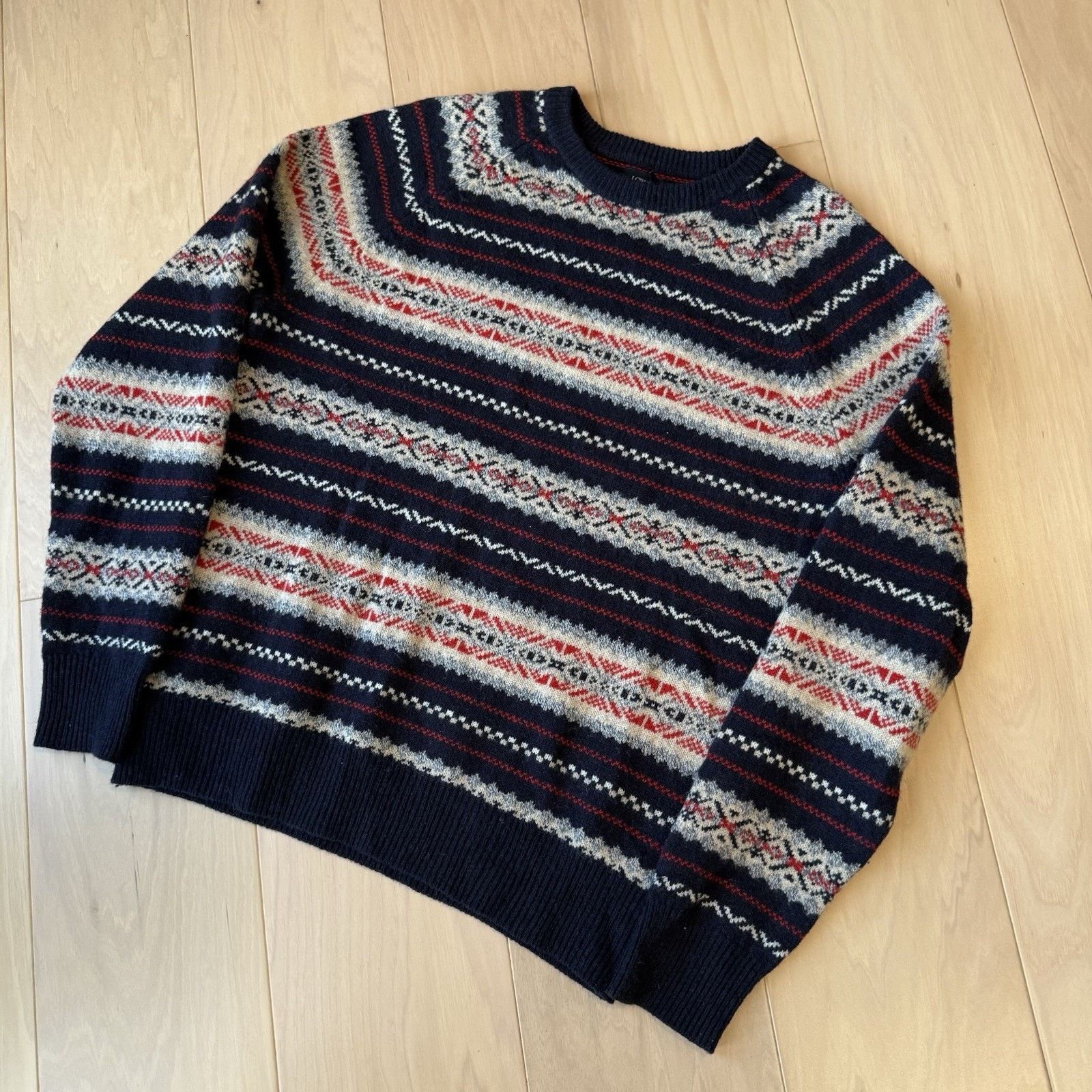 J.Crew J Crew Fair Isle Wool Sweater Medium Multicolor Pullover Size US M / EU 48-50 / 2 - 9 Thumbnail