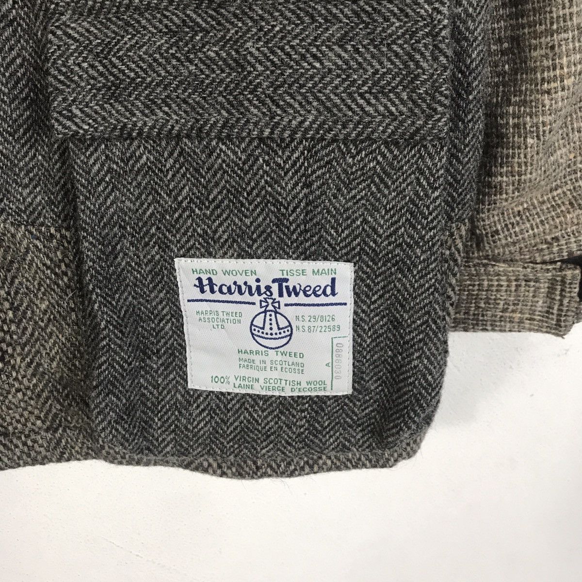 Harris Tweed KMK Kingly Mask Japan Harris Tweed Handwoven Wool Patchwork Size US L / EU 52-54 / 3 - 5 Thumbnail