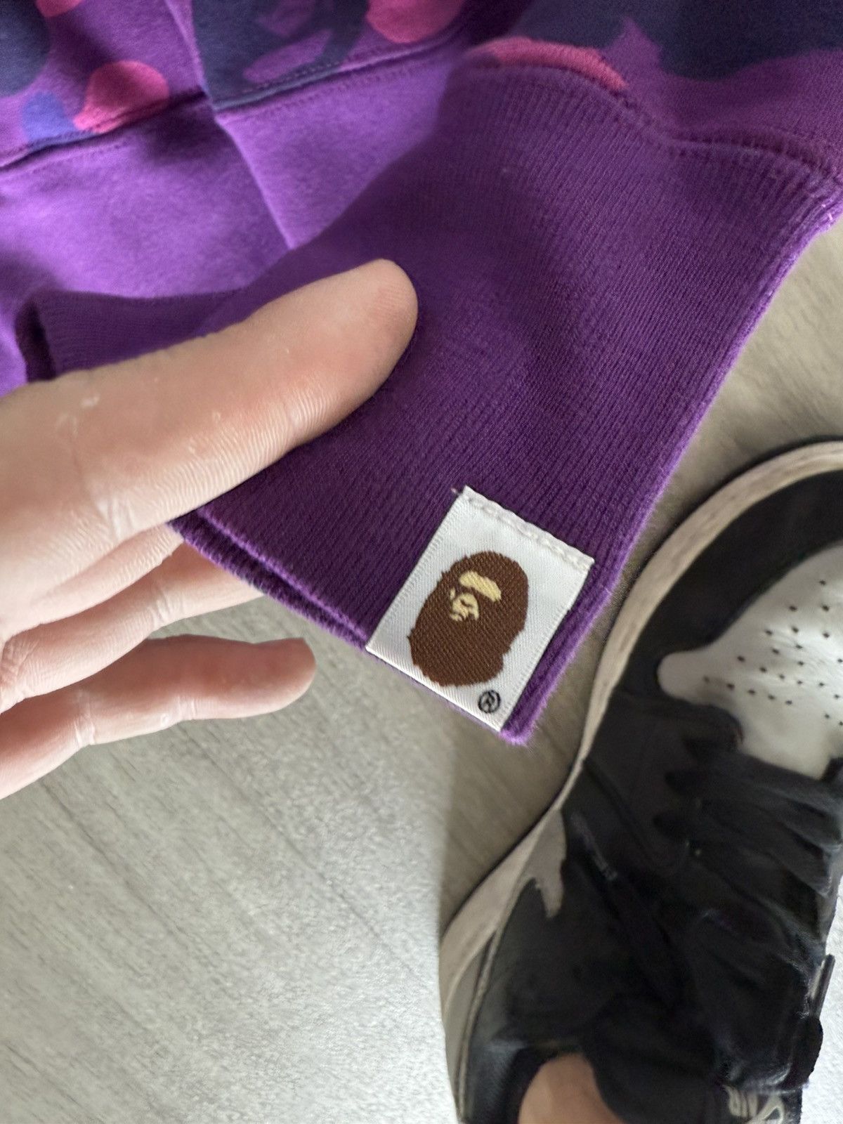 Bape Bape Purple Camo Shark Pullover Size US XL / EU 56 / 4 - 8 Thumbnail