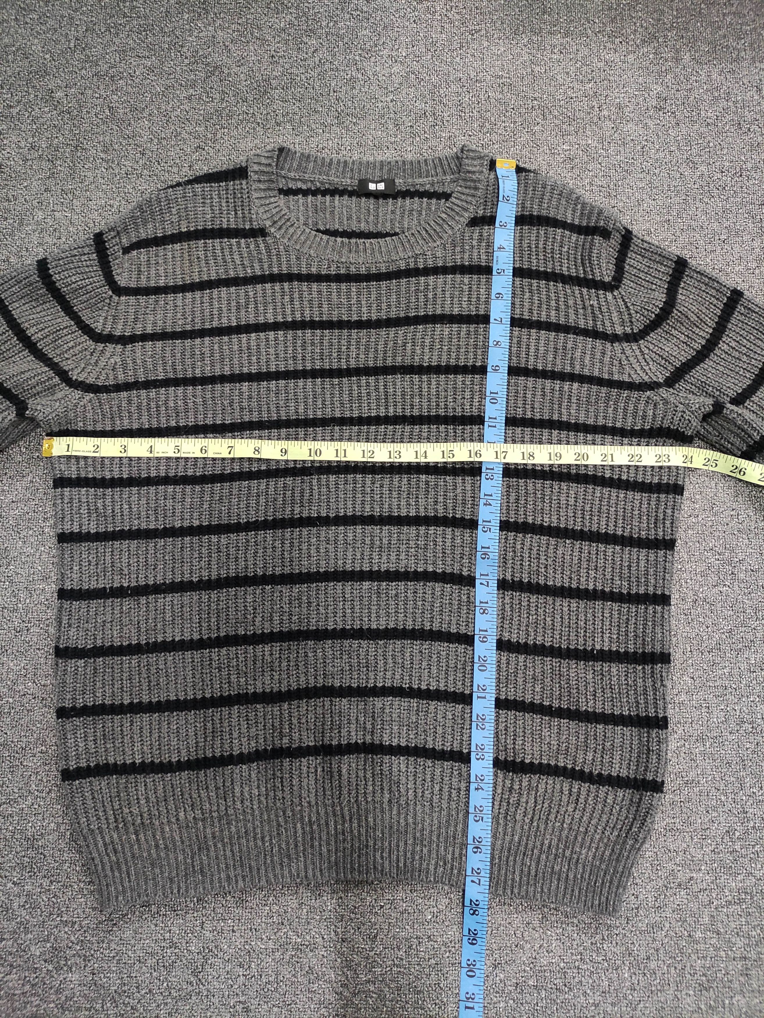 Uniqlo Vintage Uniqlo Acrylic Striped Jumper Sweater Size US L / EU 52-54 / 3 - 6 Thumbnail