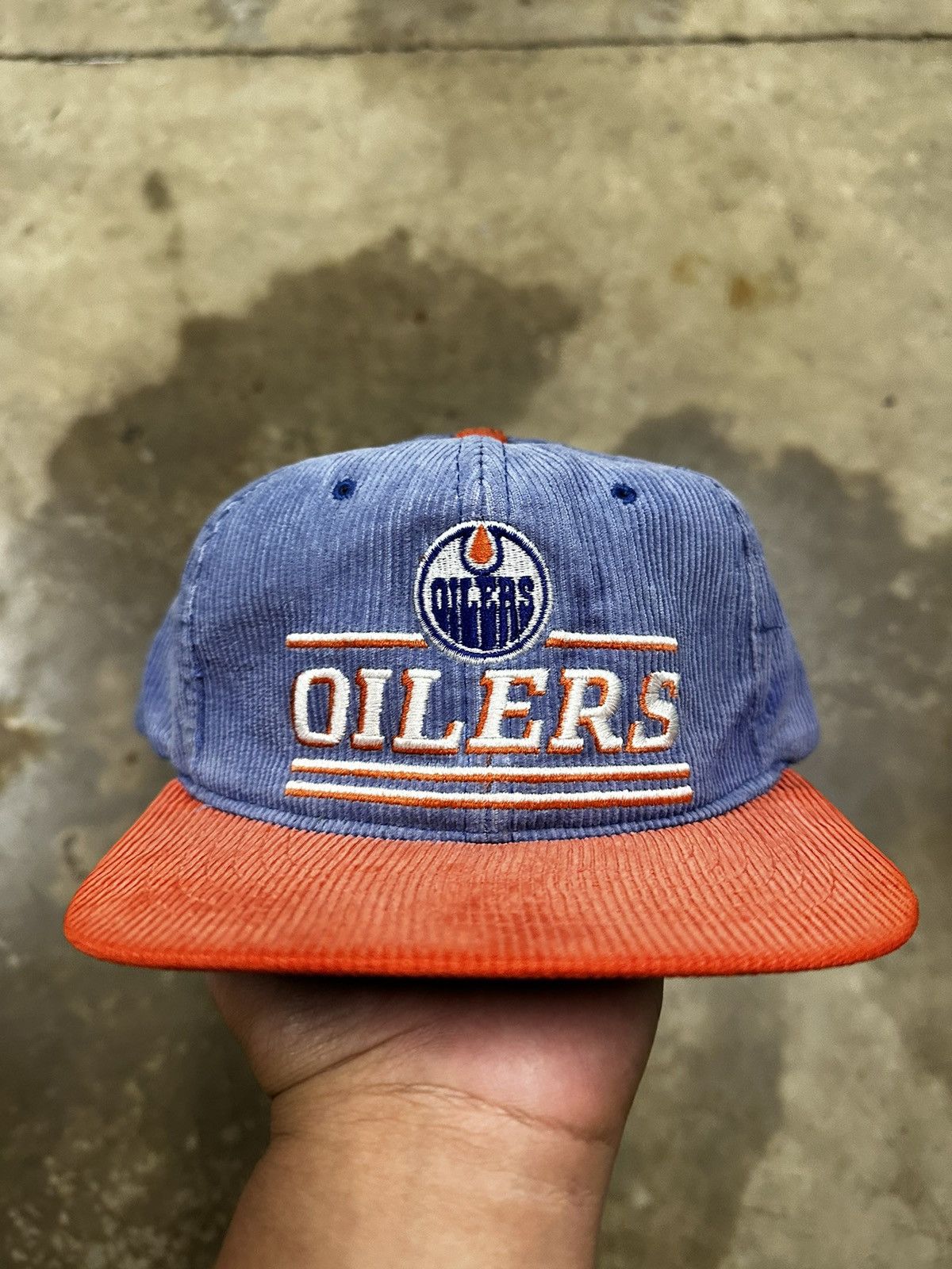 Vintage 90’s Rare Houston Oilers Corduroy Retro Snapback | Grailed