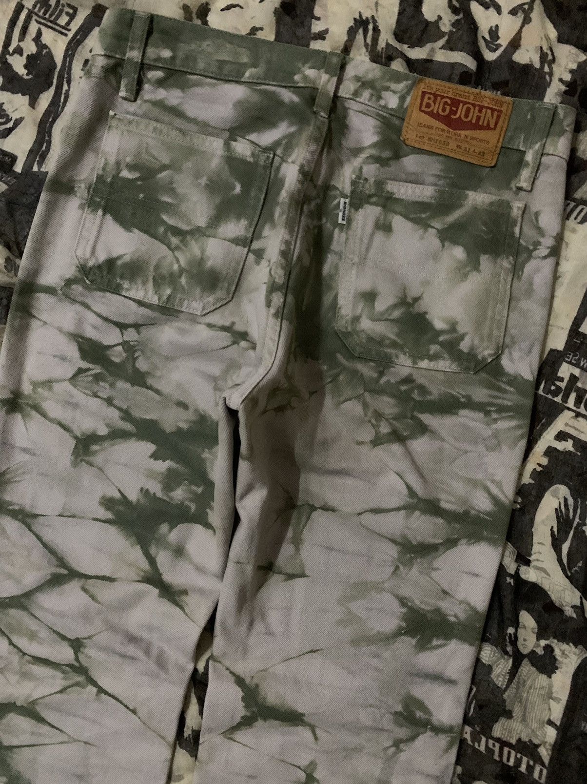 Big John 💥Vintage 90s Big John Japan Tie Dye Pant Size US 30 / EU 46 - 4 Thumbnail