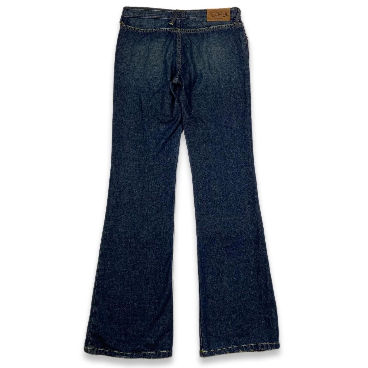 Von Dutch Von Dutch Flared Spell Out Denim Jeans Size 27" / US 4 / IT 40 - 2 Thumbnail