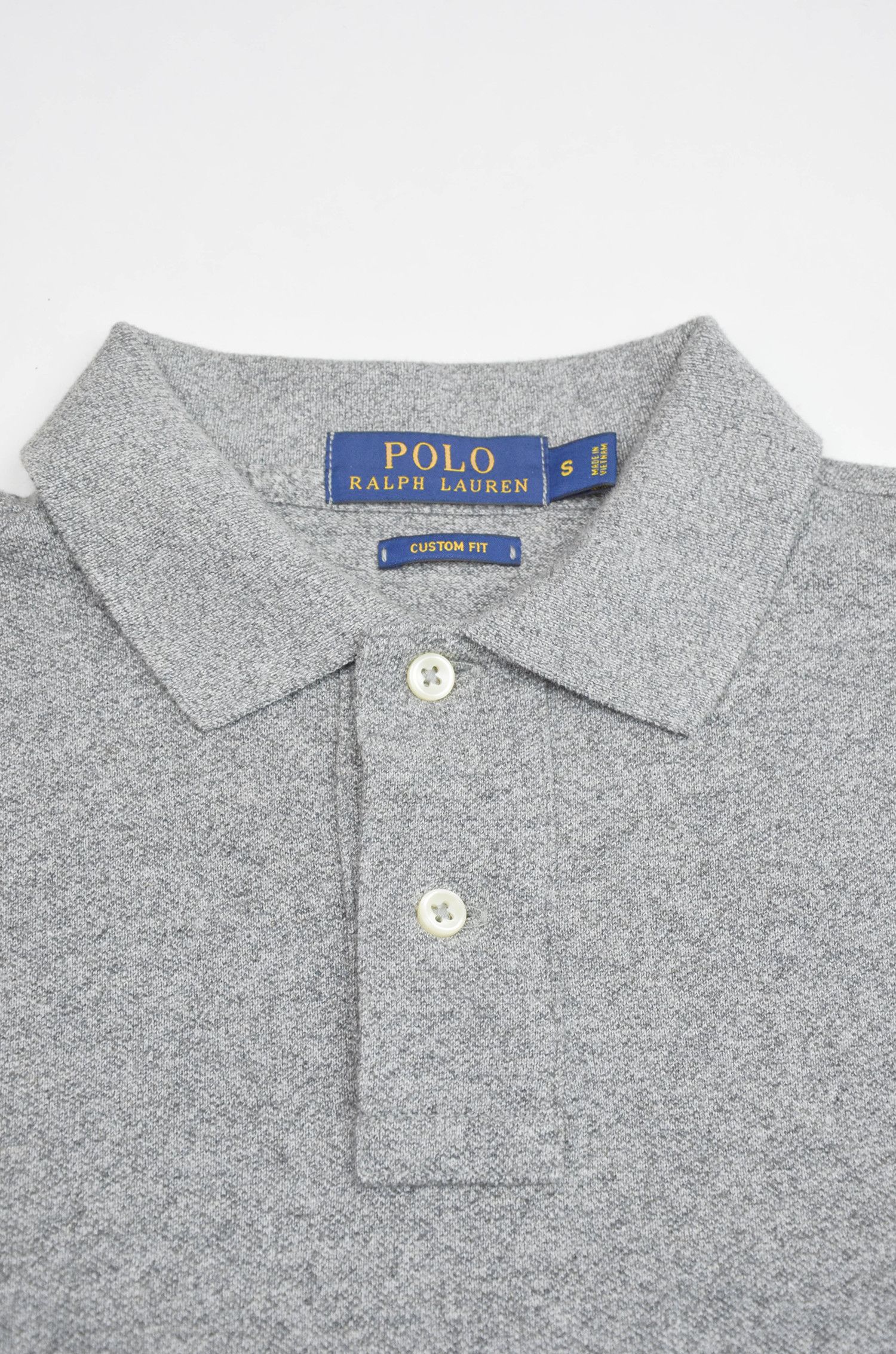 Polo Ralph Lauren NWT Polo Ralph Lauren Custom Fit Grey Long Sleeve Polo S Size US S / EU 44-46 / 1 - 7 Thumbnail