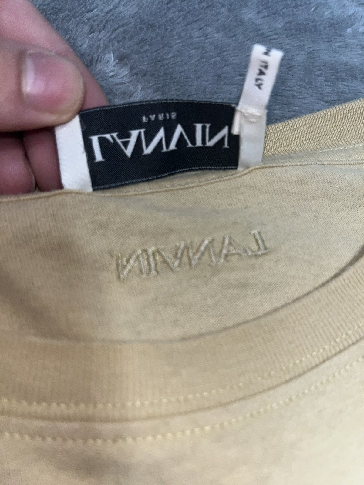 Lanvin Lanvin Curb logo T-Shirt Size US M / EU 48-50 / 2 - 7 Thumbnail