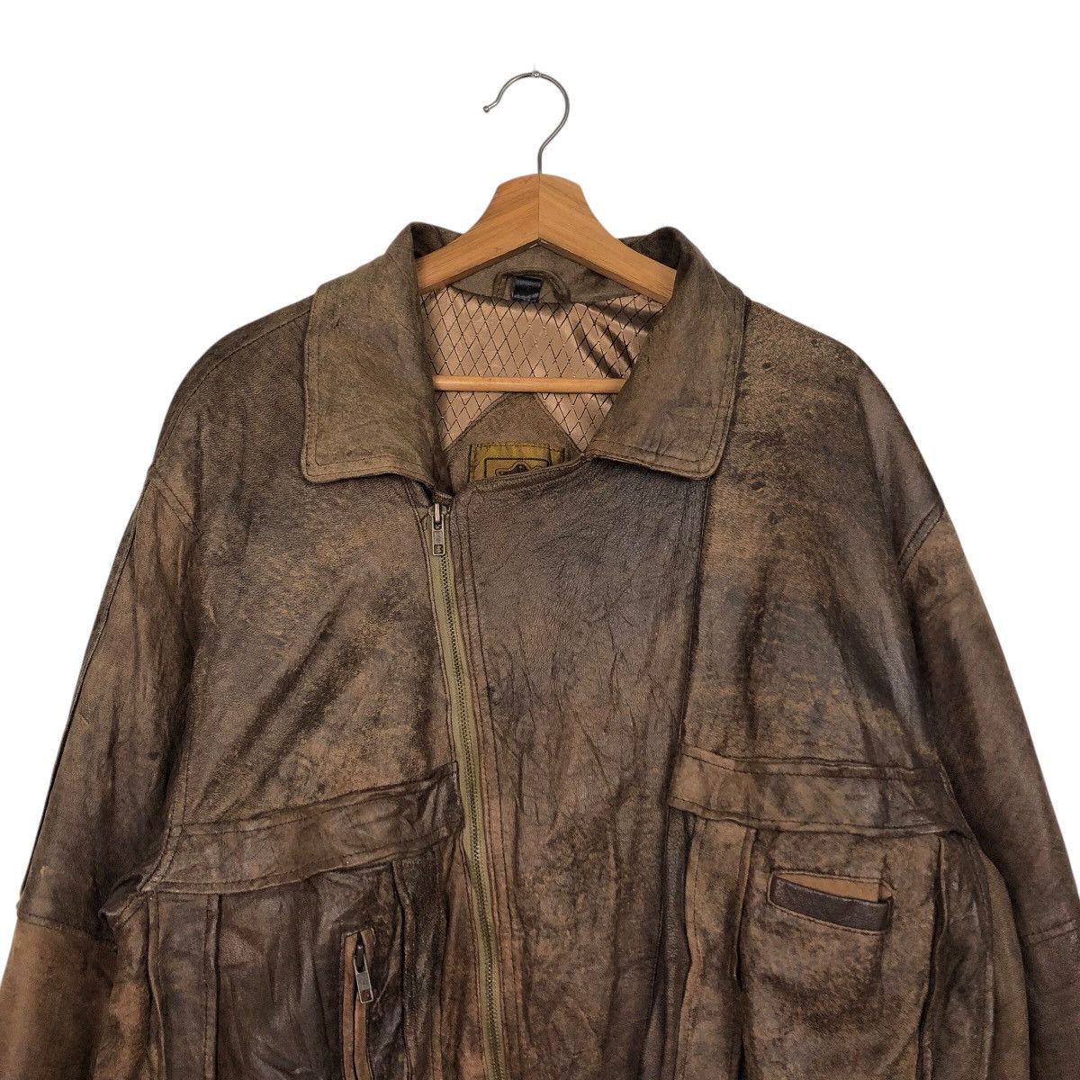 Japanese Brand 📌Vintage Biker Leather Jacket L-Lantic Issey Miyake Size US S / EU 44-46 / 1 - 4 Thumbnail