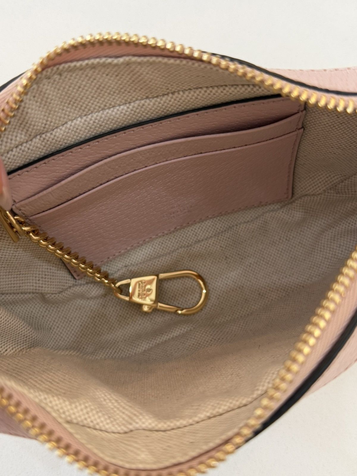 Gucci Gucci Half-Moon Ophidia bag in Pink and tan Size ONE SIZE - 8 Thumbnail