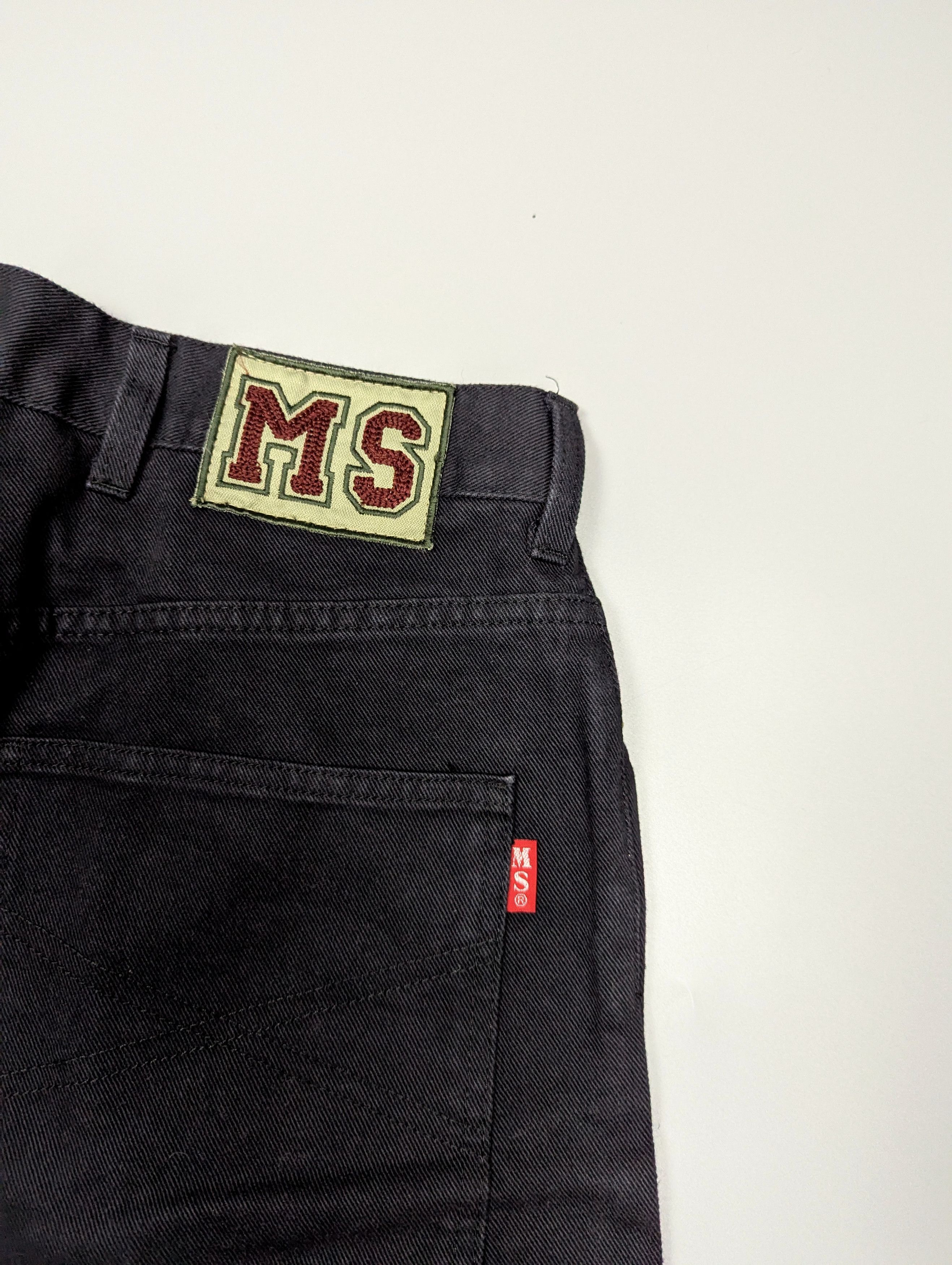 Hysteric Glamour Y2K Italian Skater Baggy Black Denim Shorts Grunge VTG Sk8 Size US 29 - 13 Thumbnail