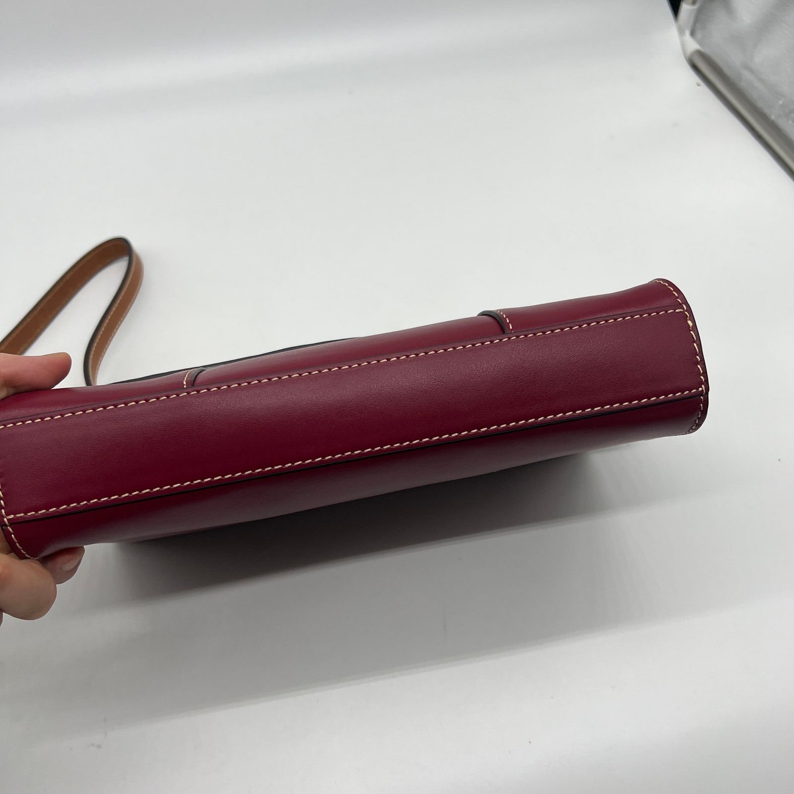 Dooney & Bourke Dooney & Bourke Wexford Leather Casey Clutch Mulberry Size ONE SIZE - 13 Thumbnail