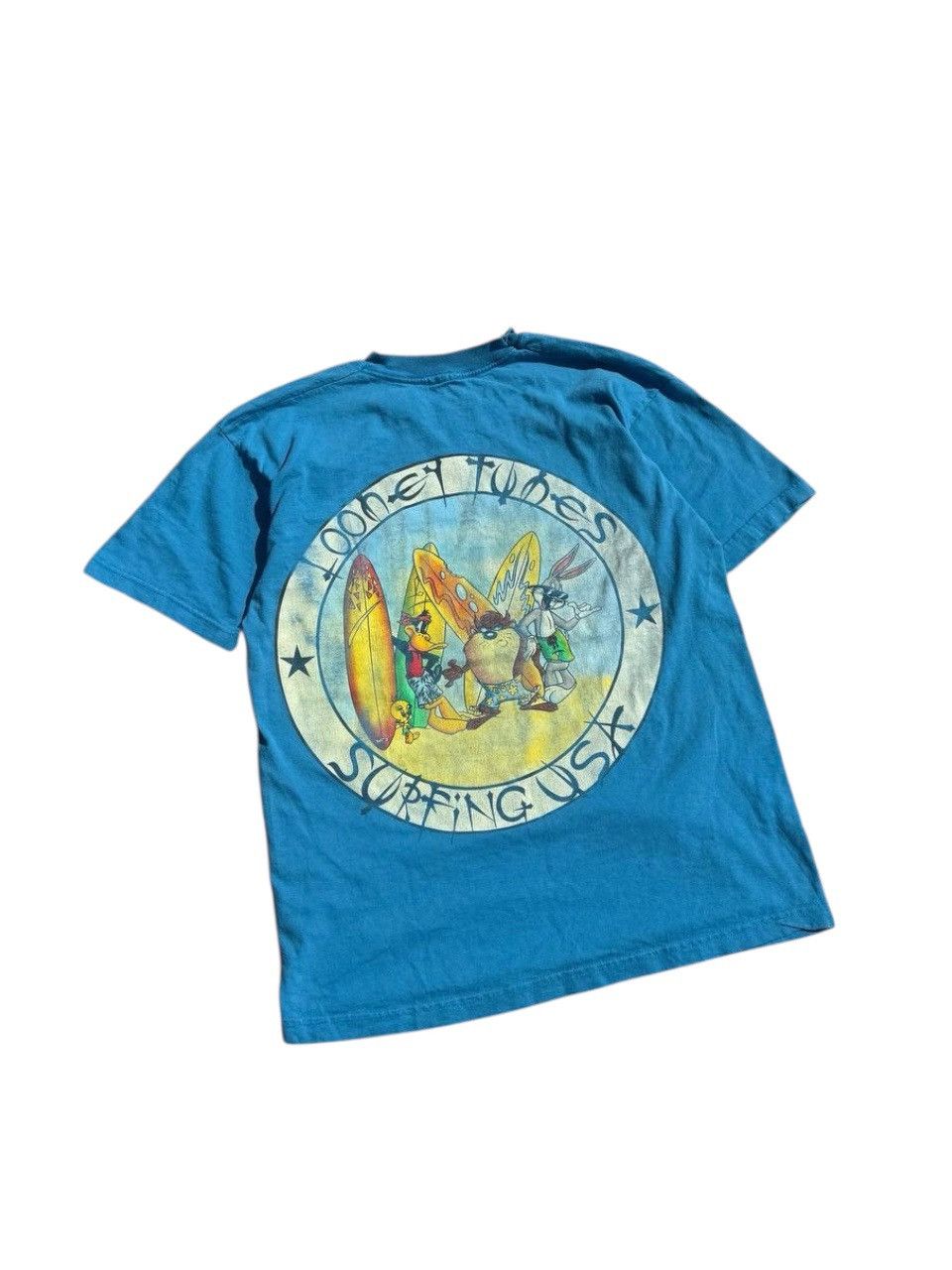 Giant Vintage Looney Tunes Surfing USA 1998 T Shirt Warner Bros Size US M / EU 48-50 / 2 - 1 Thumbnail