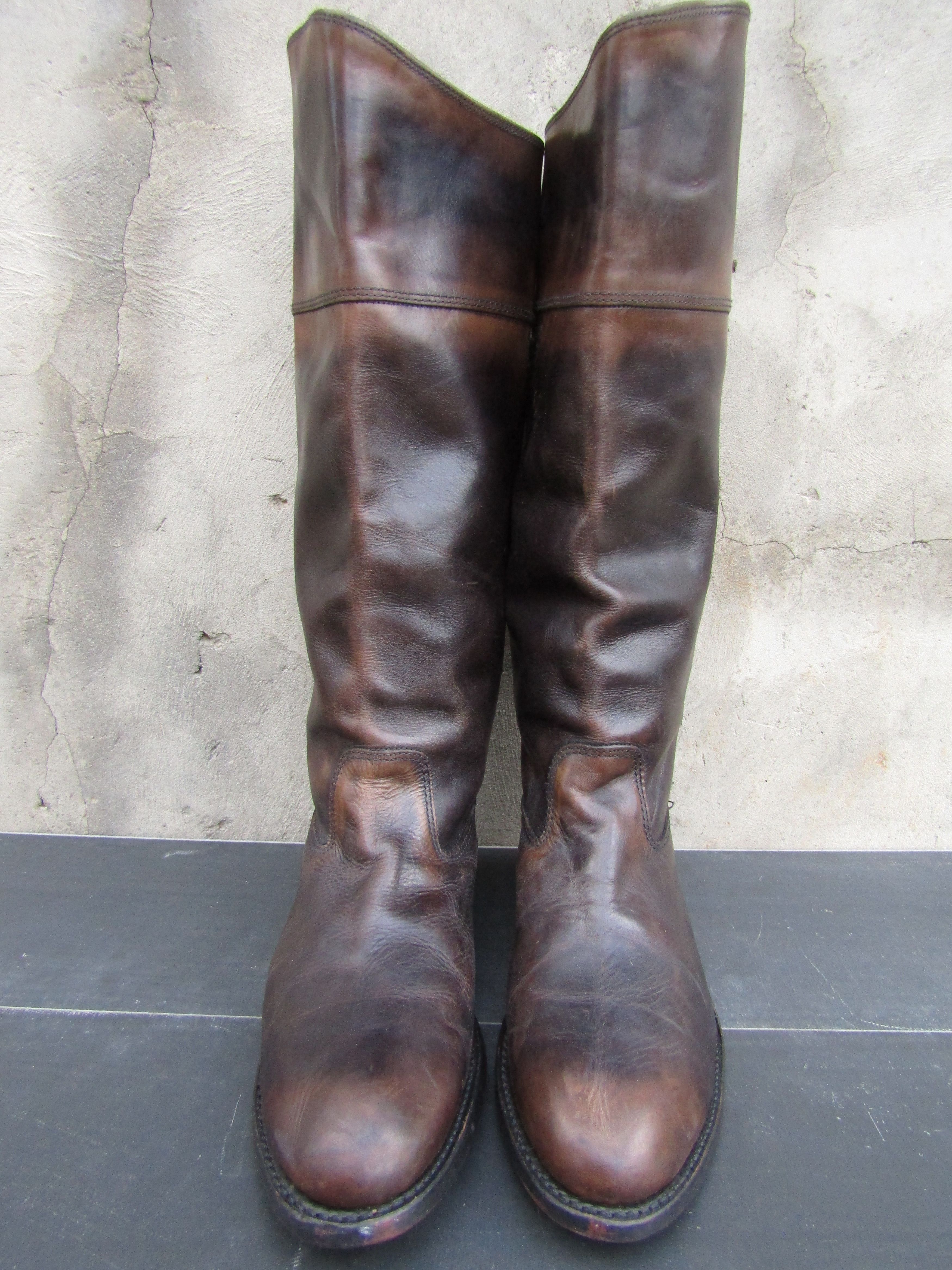 Frye FRYE Leather Tall High Pull On Western Boots Made in USA Size US 11 / IT 41 - 4 Thumbnail