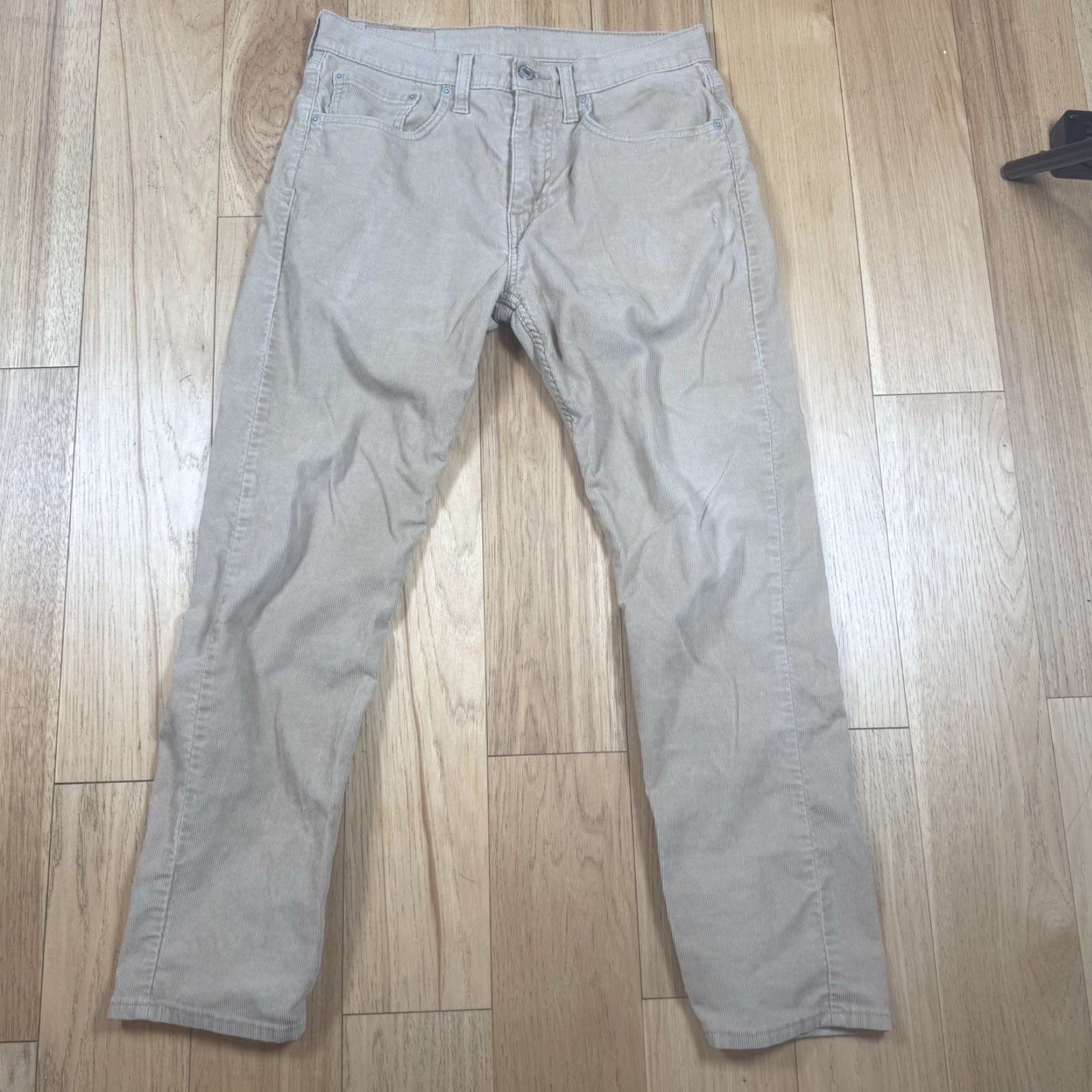 Levi's Levi's 502 Corduroy Pants Mens 30x29 Khaki Beige Straight Leg Regular Color: Orange denim Chino Style: Corduroy Pants Mens Medium? Size US 30 / EU 46 - 2 Thumbnail