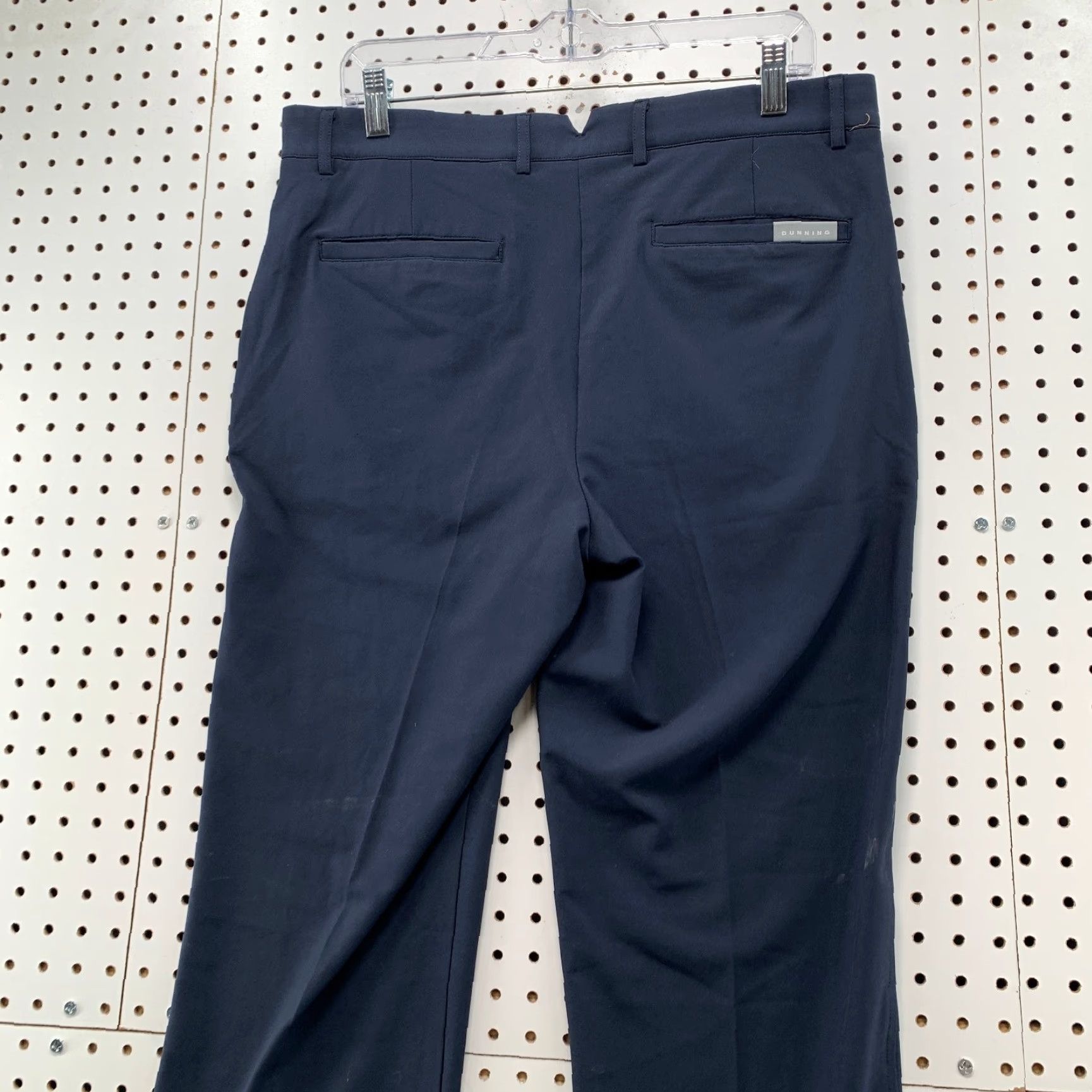 Vintage Dunning Golf Chino Pants Mens Size 34/30 Navy Blue Performance Preppy Fit 35x30 Size US 34 / EU 50 - 6 Thumbnail