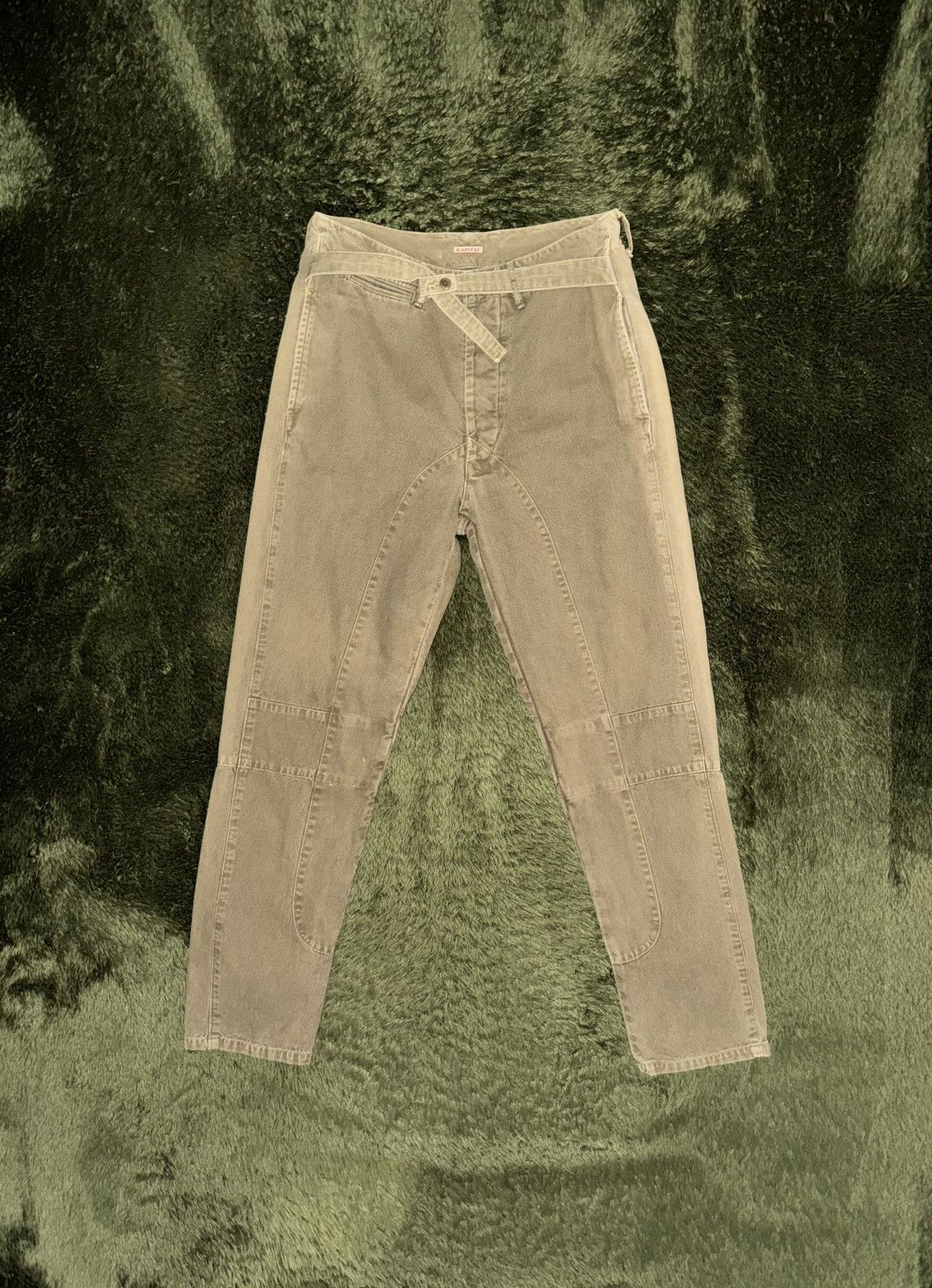 Kapital [2] Kapital Strap Panel Heavy Cotton Pants Made in Japan Size US 30 / EU 46 - 1 Thumbnail