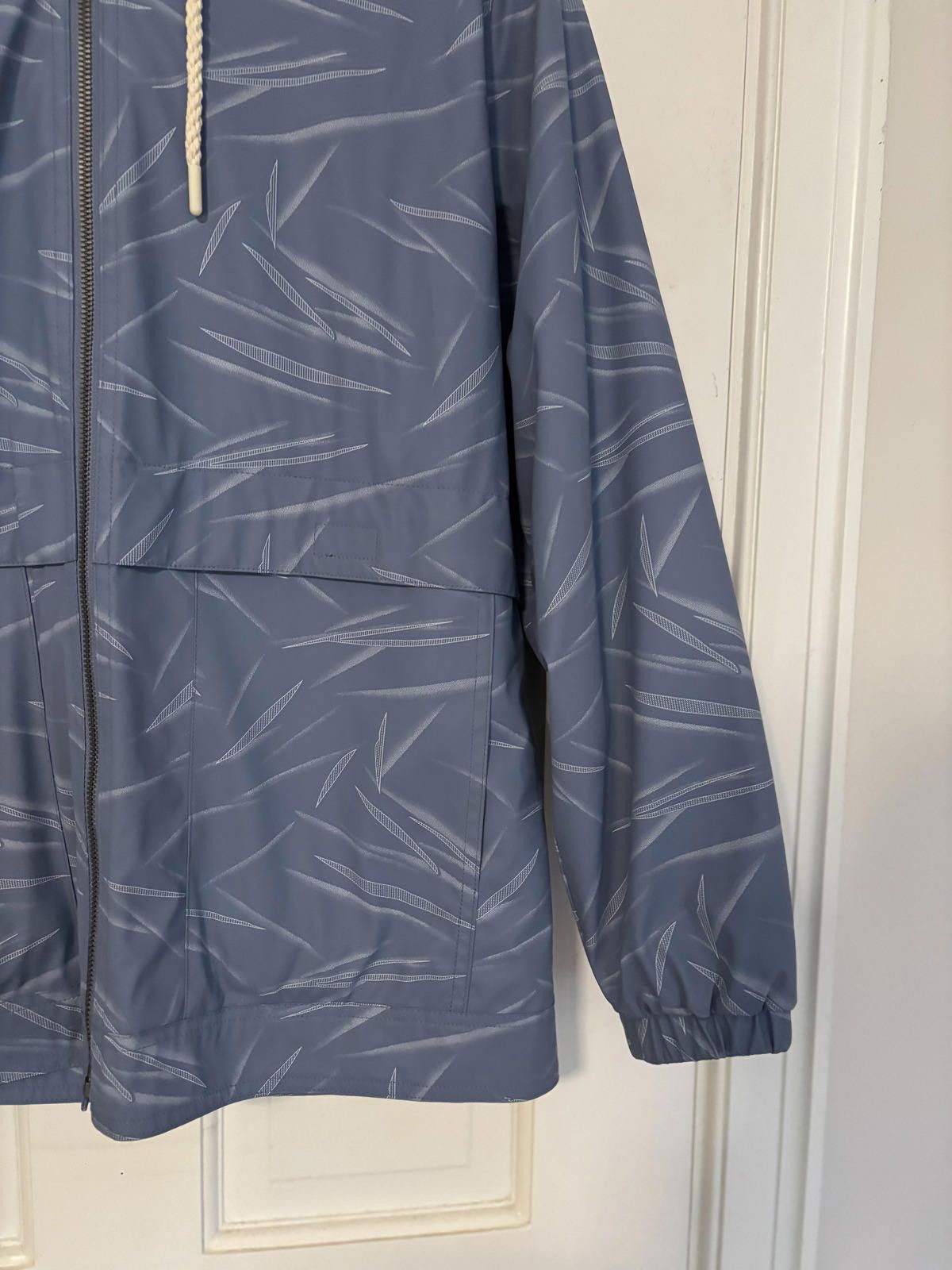 Weatherproof Weatherproof Vintage Blue Patterned Rain Jacket with Hood Size S / US 4 / IT 40 - 3 Thumbnail