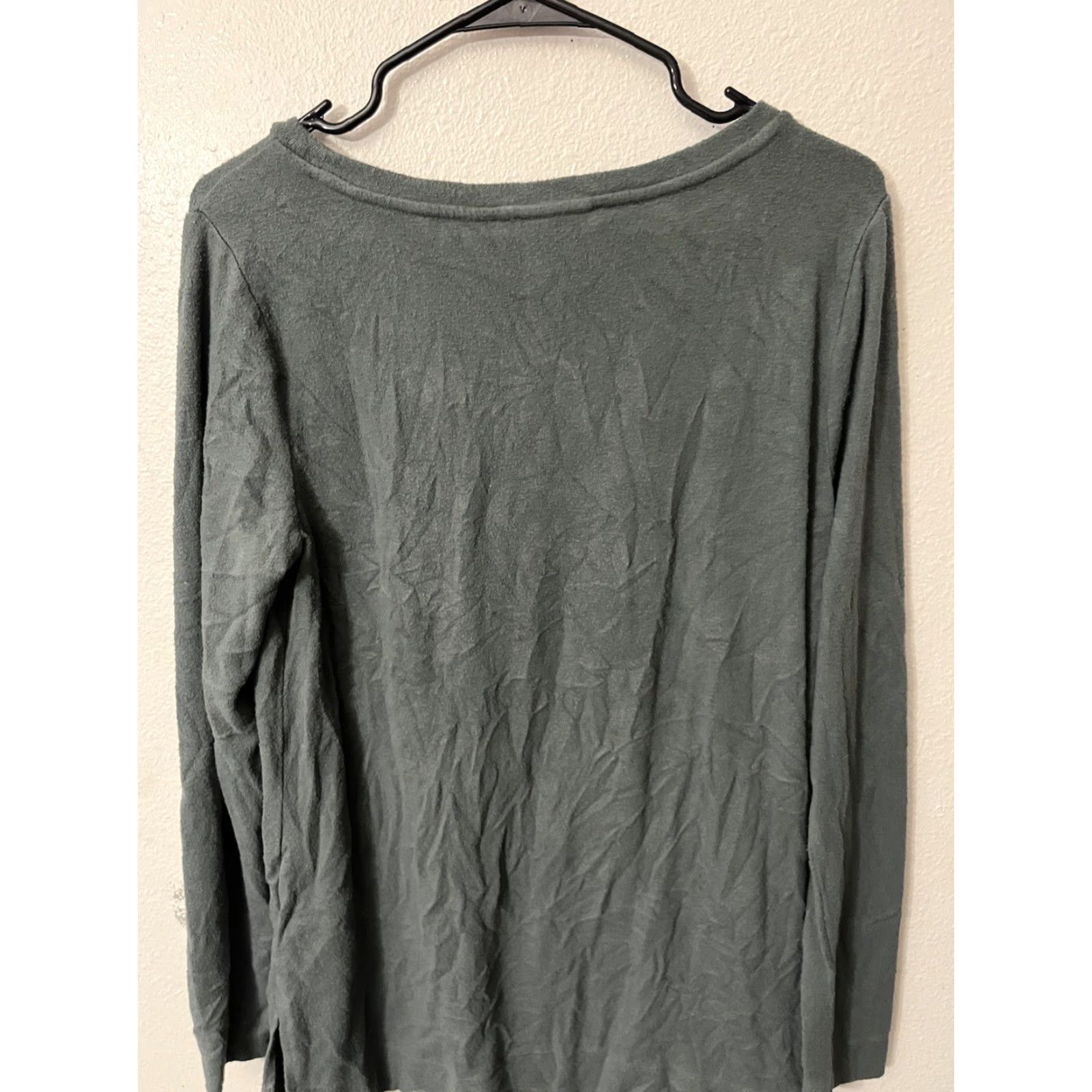 Loft Loft Blouse Women's Size Medium Green Long Sleeve Crew Neck Sweater Size M / US 6-8 / IT 42-44 - 2 Thumbnail