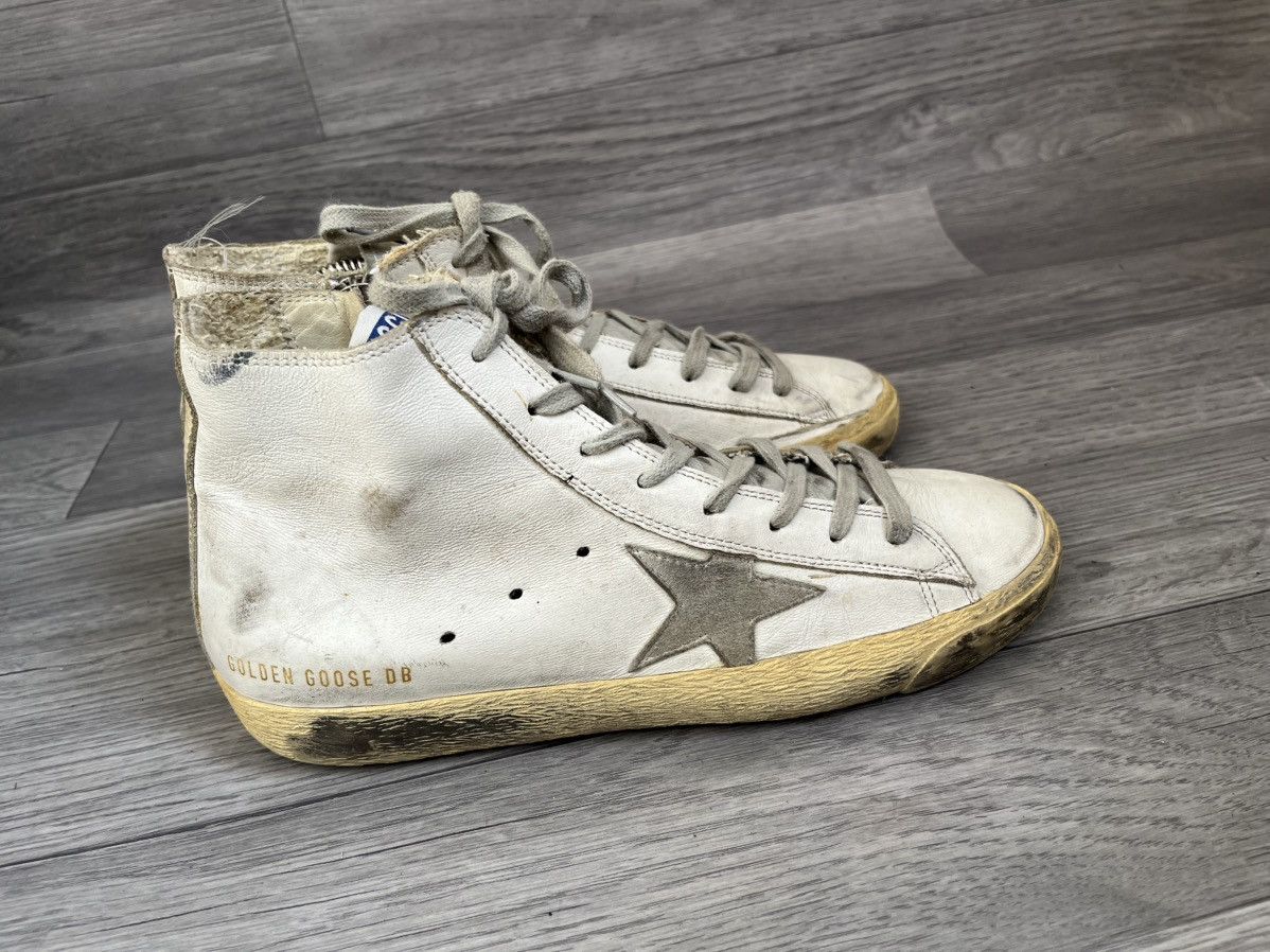 Golden Goose Golden goose francy hi-top distressed sneakers sz 40 Size US 10 / IT 40 - 6 Thumbnail