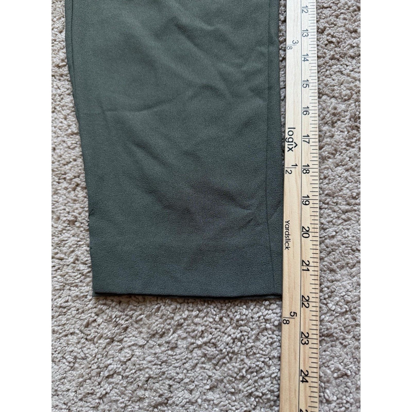 Anthropologie Anthropologie The Essential Cropped Trouser Sz S Olive Green Size 27" / US 4 / IT 40 - 7 Thumbnail