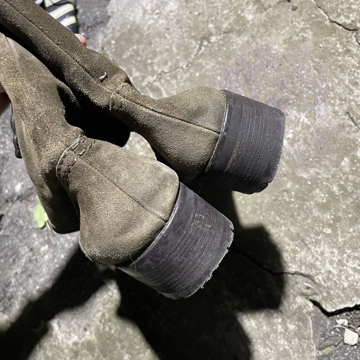Gucci Gucci Furry Brown Boots Made in Italy leather khaki shoes Size US 11 / IT 41 - 4 Thumbnail