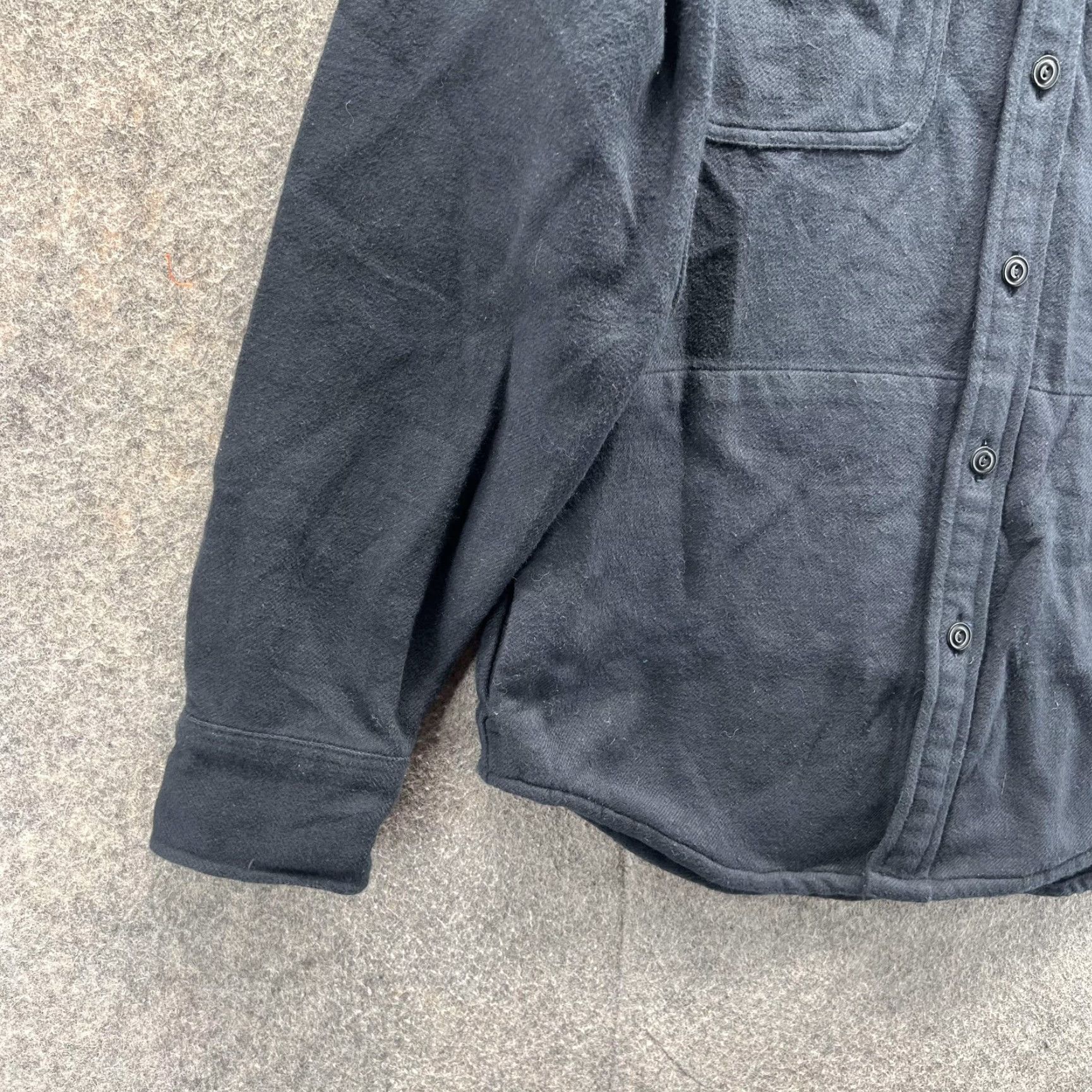 J.Crew J.Crew Shirt Jacket Mens Small Black Cotton Flannel Lined Shacket BD019 Size US S / EU 44-46 / 1 - 5 Thumbnail