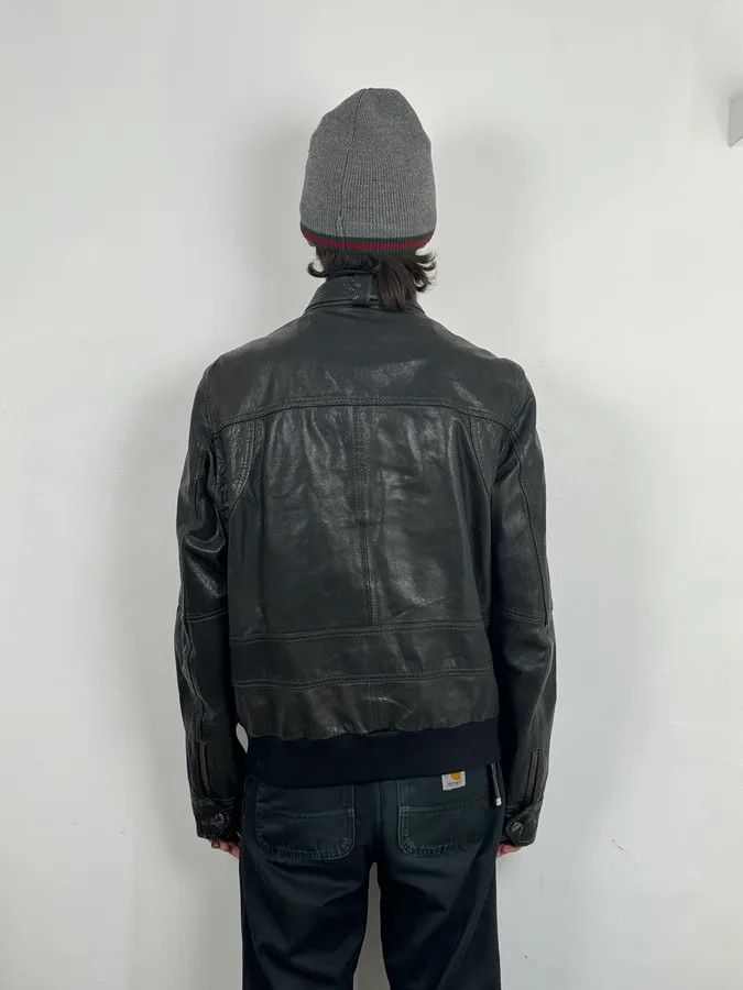 Dolce & Gabbana 2010s Dolce & Gabbana Black Classy Leather Jacket Size US L / EU 52-54 / 3 - 3 Thumbnail