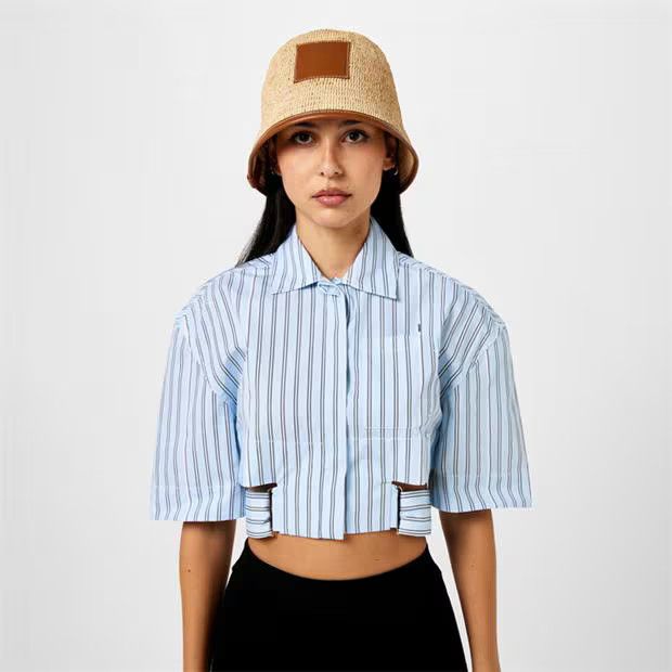 Jacquemus o1g2r1mq1024 Size: 58 / Bucket Hat in Light Brown Size ONE SIZE - 4 Thumbnail