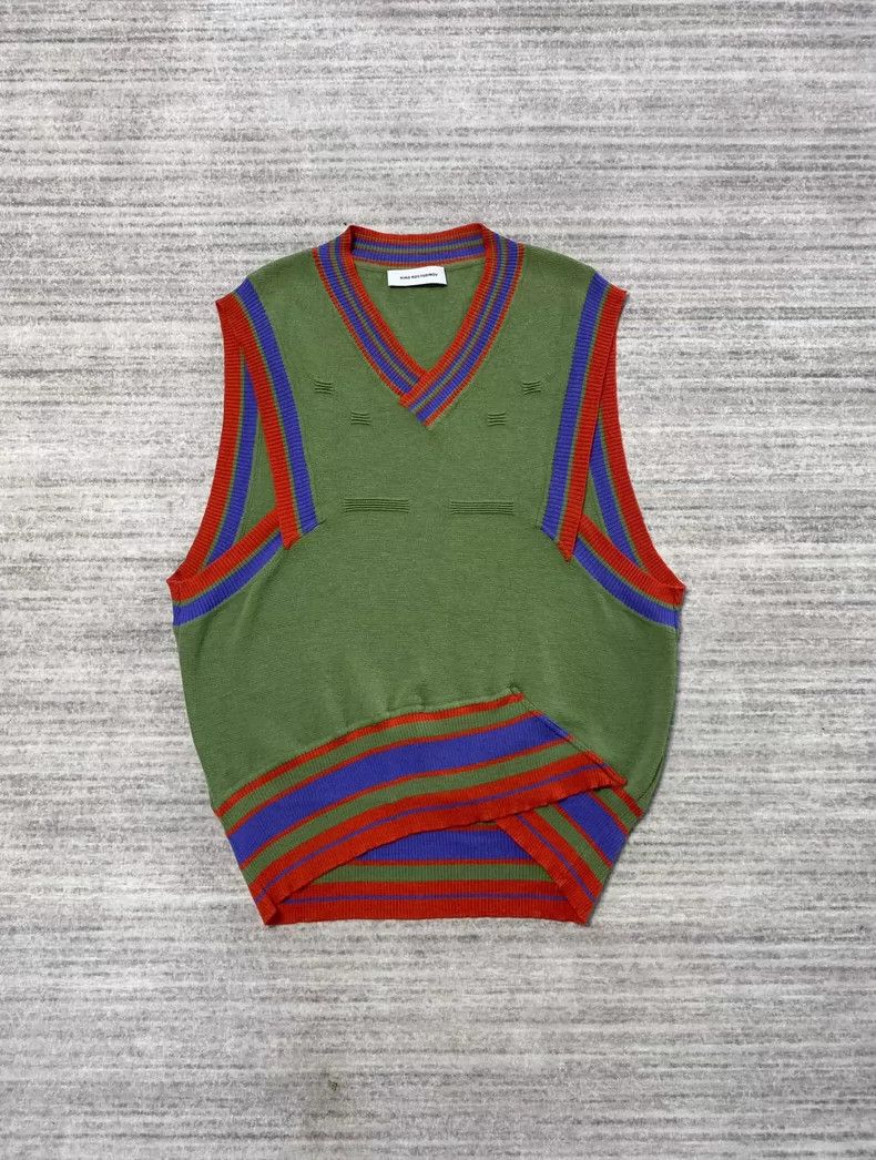 Kiko Kostadinov KIKO KOSTADINOV Dorset Knit Vest Knitted Woolen Vest 2505- Size US 7.5 / EU 40-41 - 1 Thumbnail
