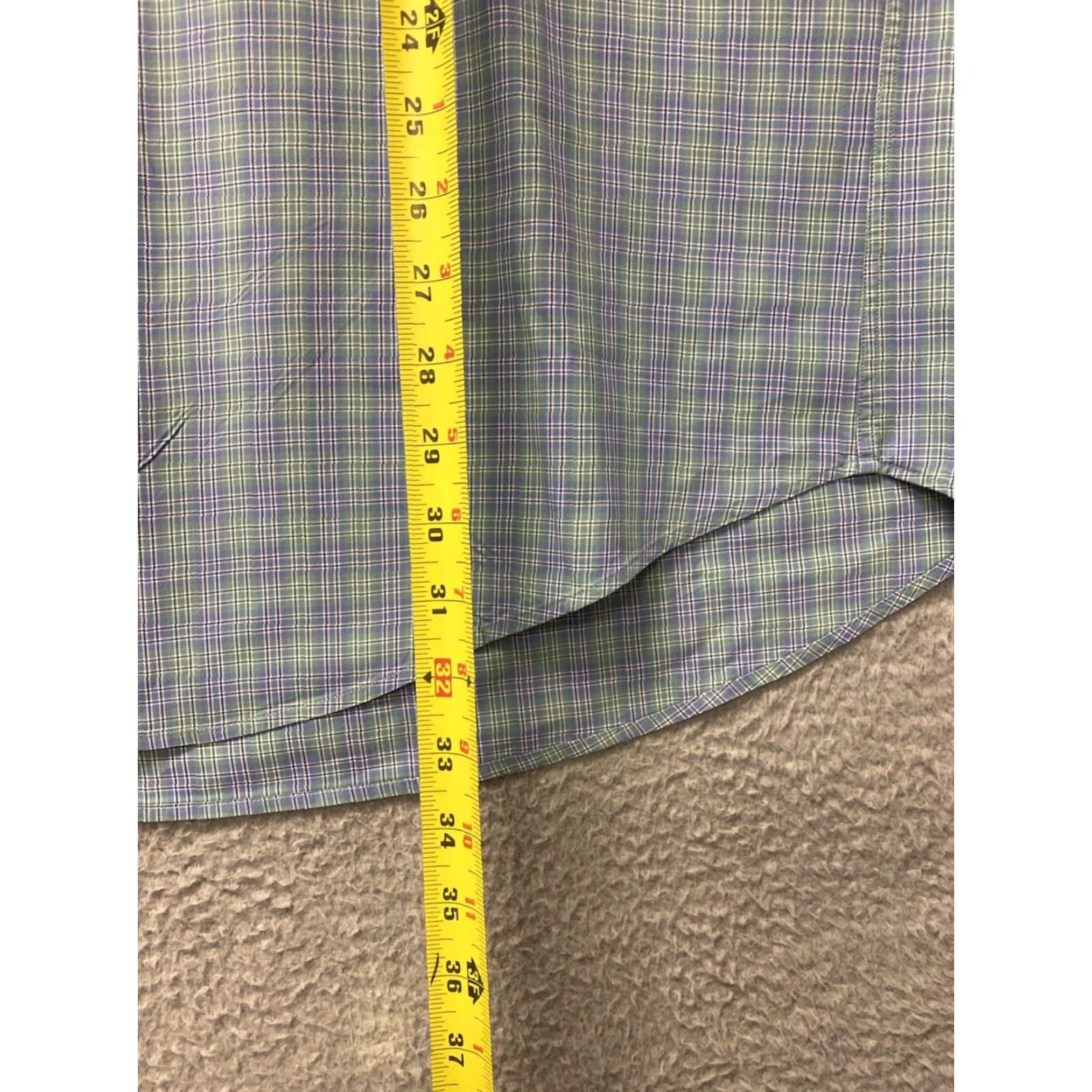 Faconnable VINTAGE Faconnable Shirt Aqua Plaid Long Sleeve XL Men's Cotton Button-Down Collared 52in Chest Early 2000s Utility Casual Wear Size US XL / EU 56 / 4 - 6 Thumbnail