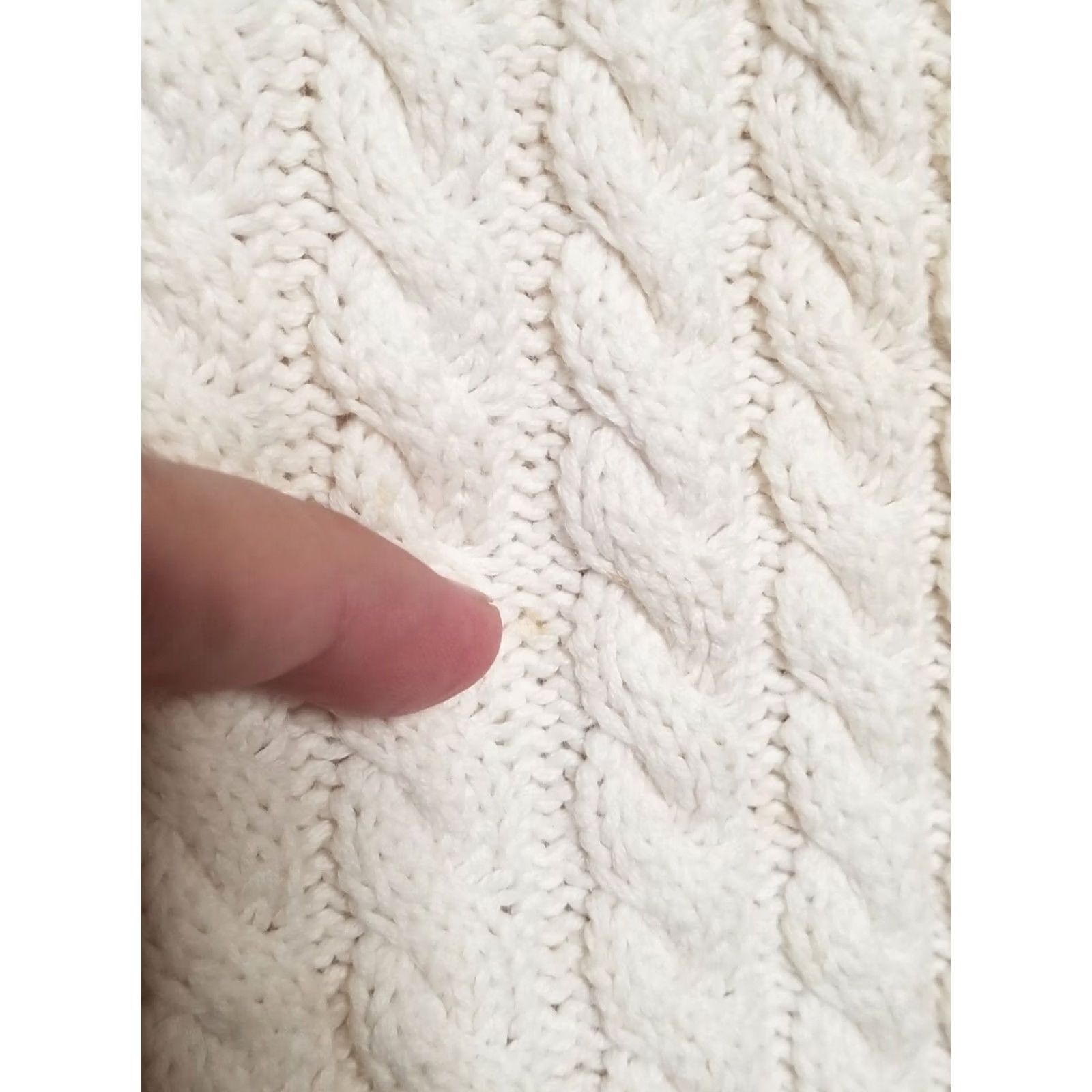 Brooks Brothers VTG Brooks Brothers Womens Sweater Cable-Knit Cotton Ivory Crewneck Pullover S Small Vintage Size S / US 4 / IT 40 - 5 Thumbnail
